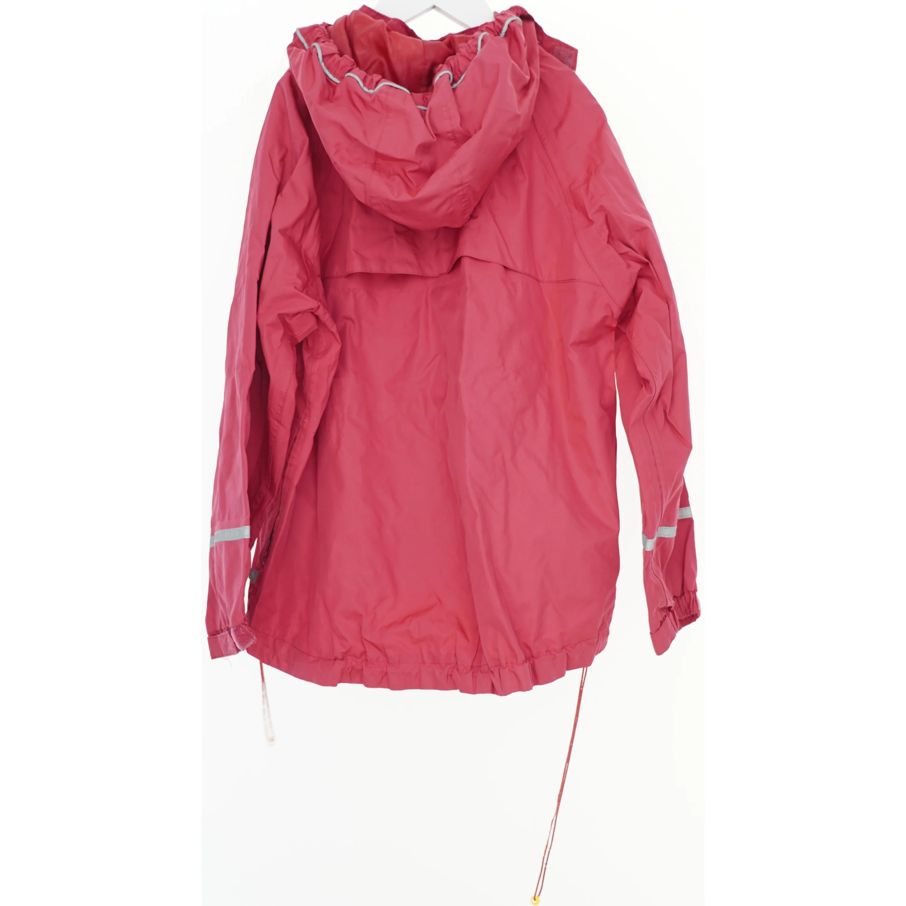 Rød regnjakke med hætte fra Minymo (str. 122)