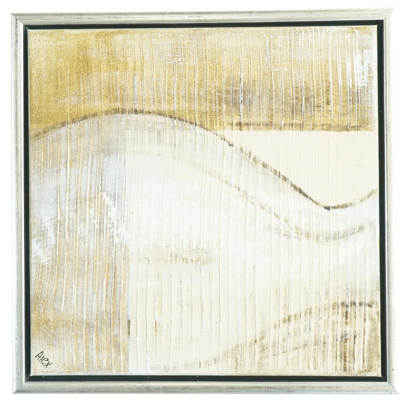 Abstrakt maleri i ramme (str. 44 x 44 cm)