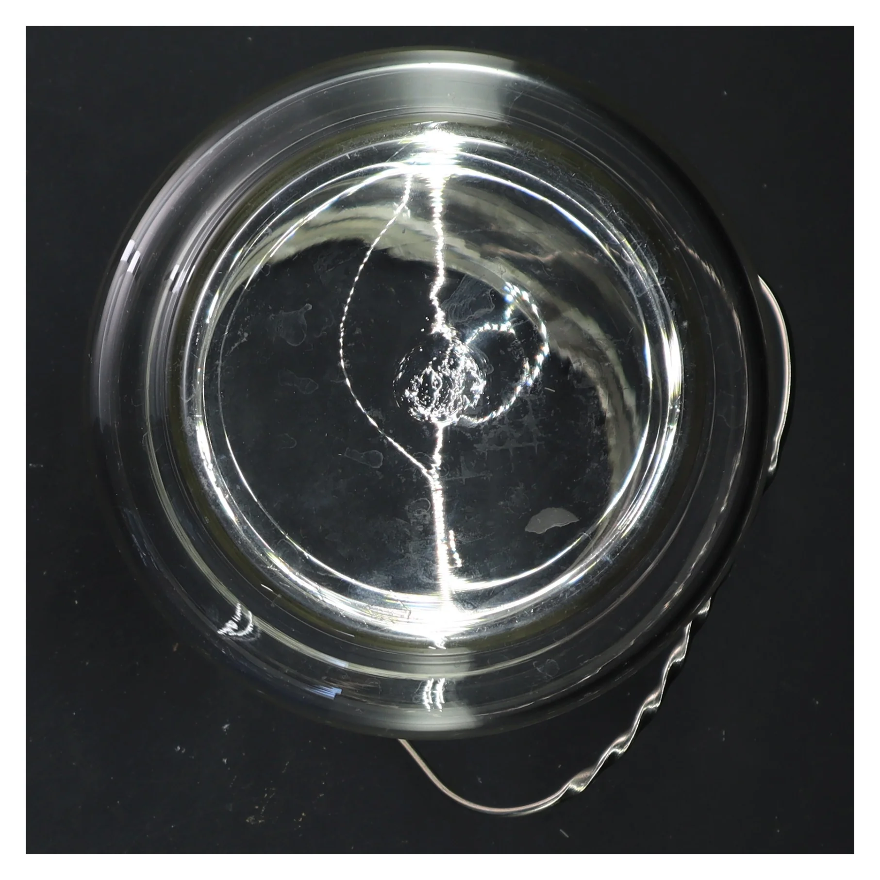 Glasskrukke med låg (str. 15 cm)