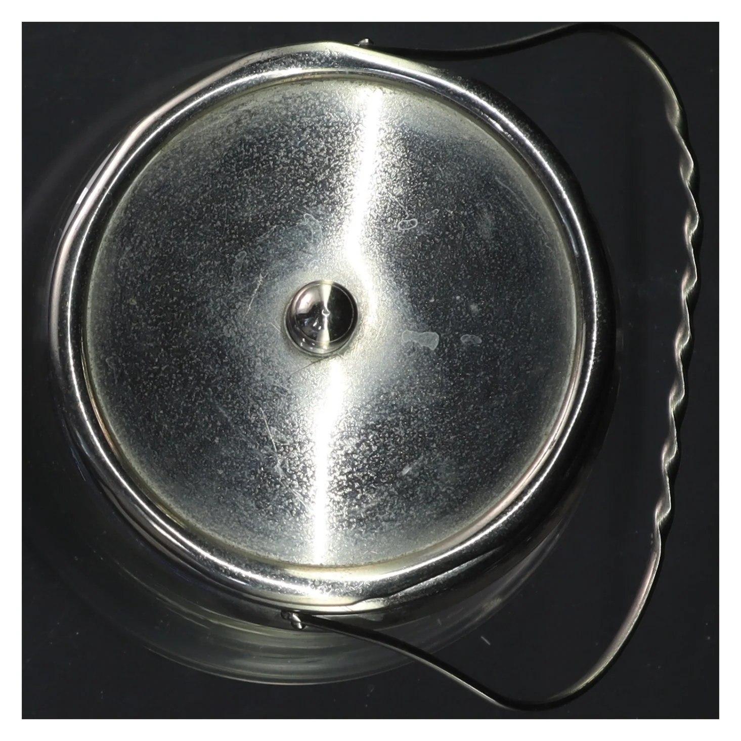 Glasskrukke med låg (str. 15 cm)