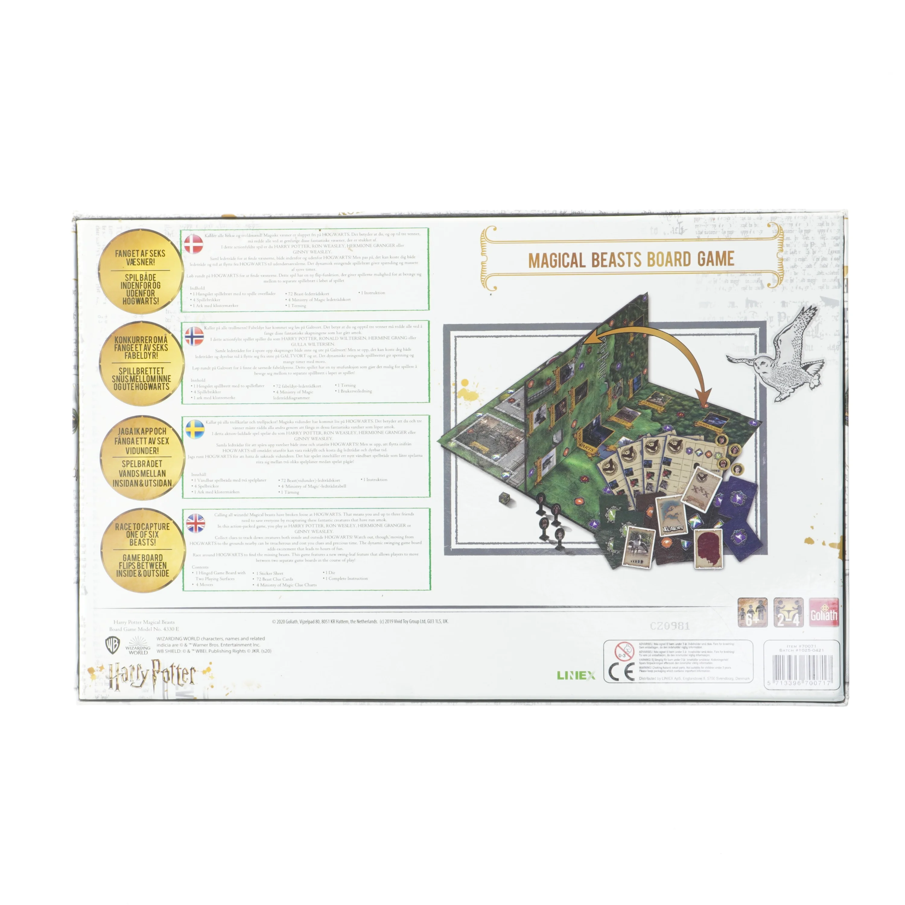 Harry Potter Magical Beasts brætspil fra Harry Potter (str. 6x42x26 cm)