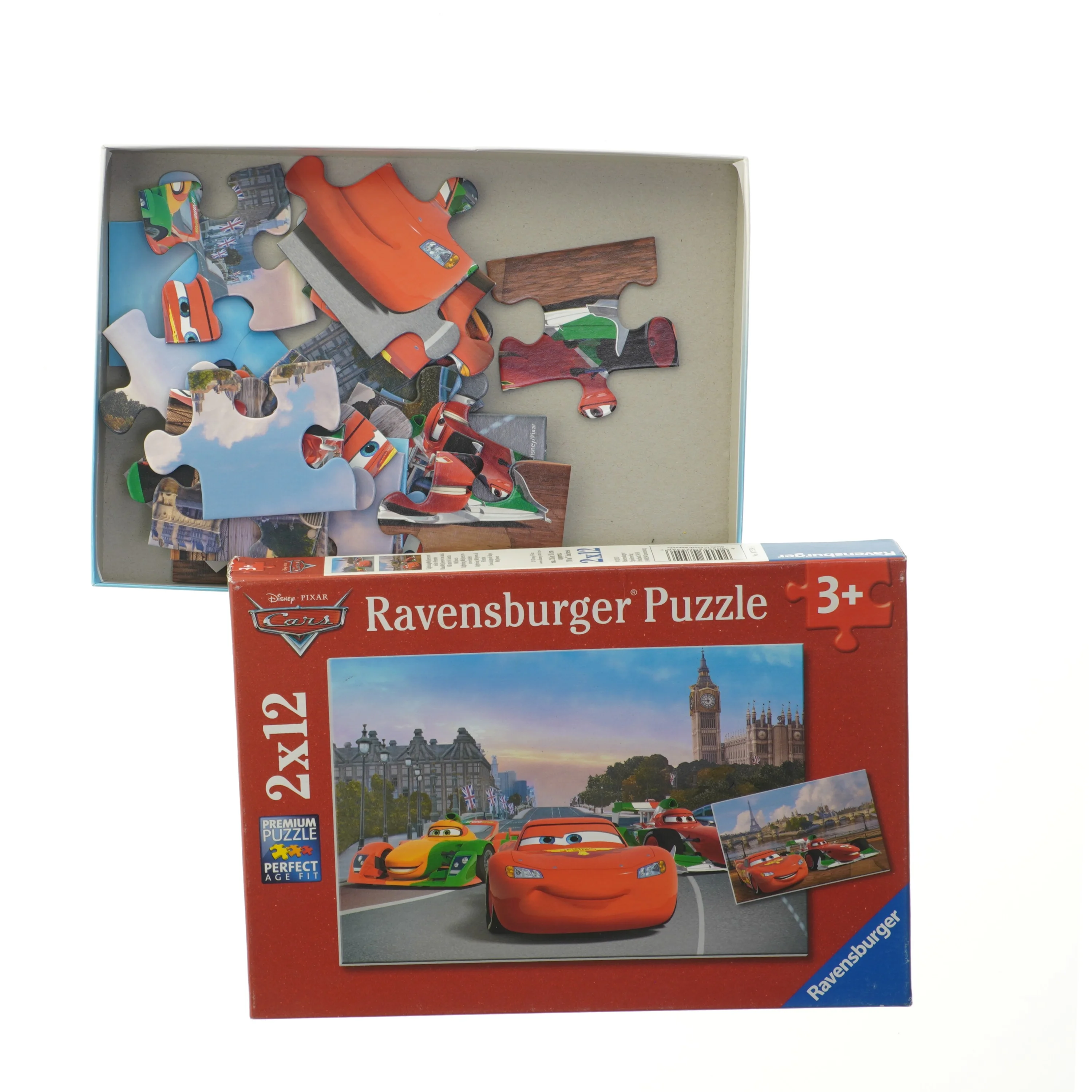 Ravensburger puslespil 2 x 12 brikker fra Disney (str. 2 x 12 brikker)