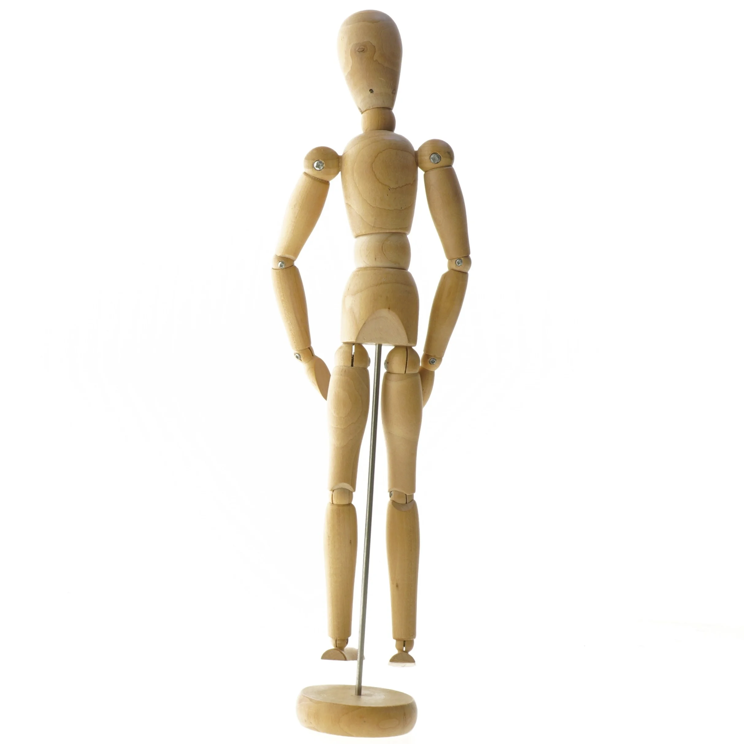 Trækunstnerdukke (str. 34 cm)