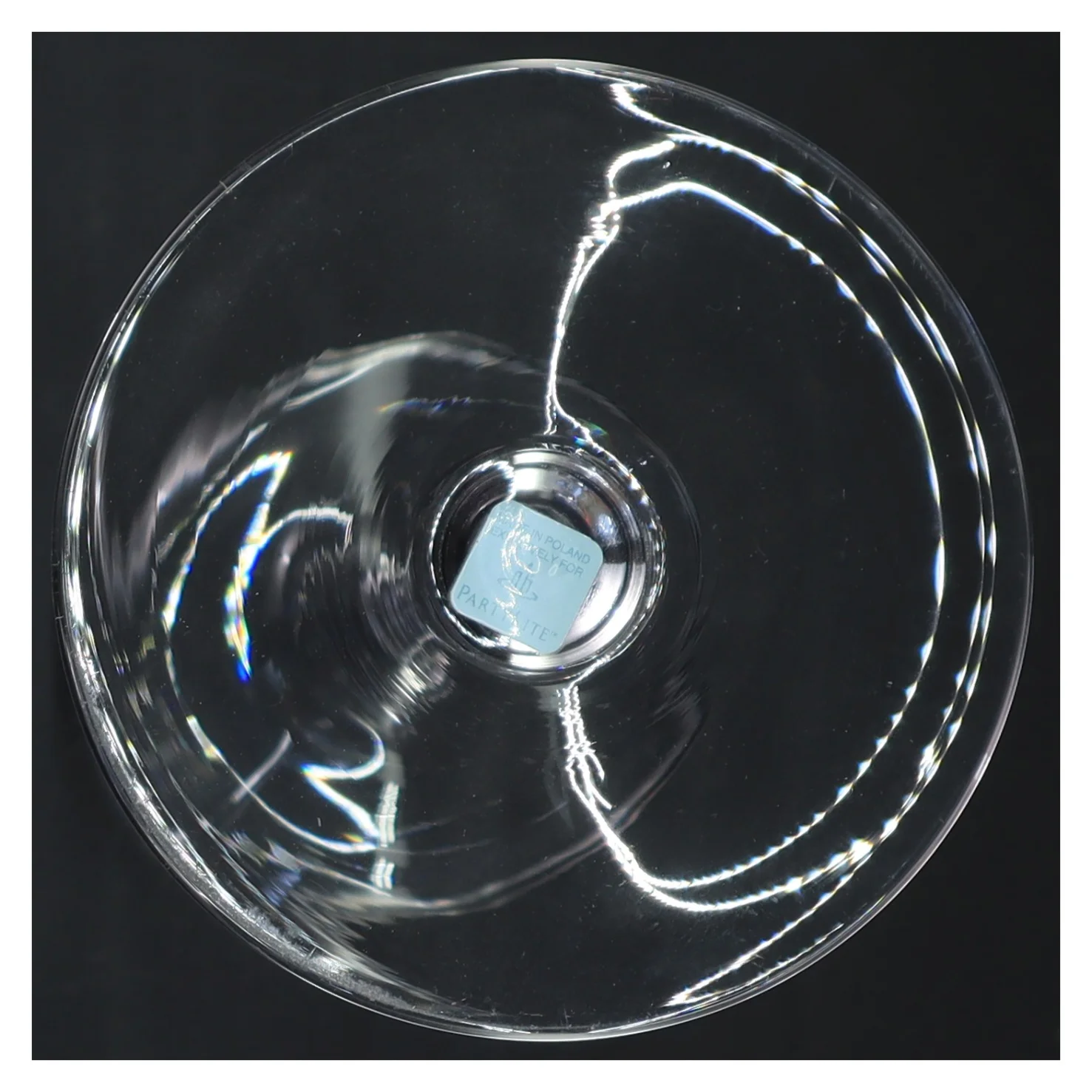 Glas lysestage fra Partylite (str. 22,5 cm)