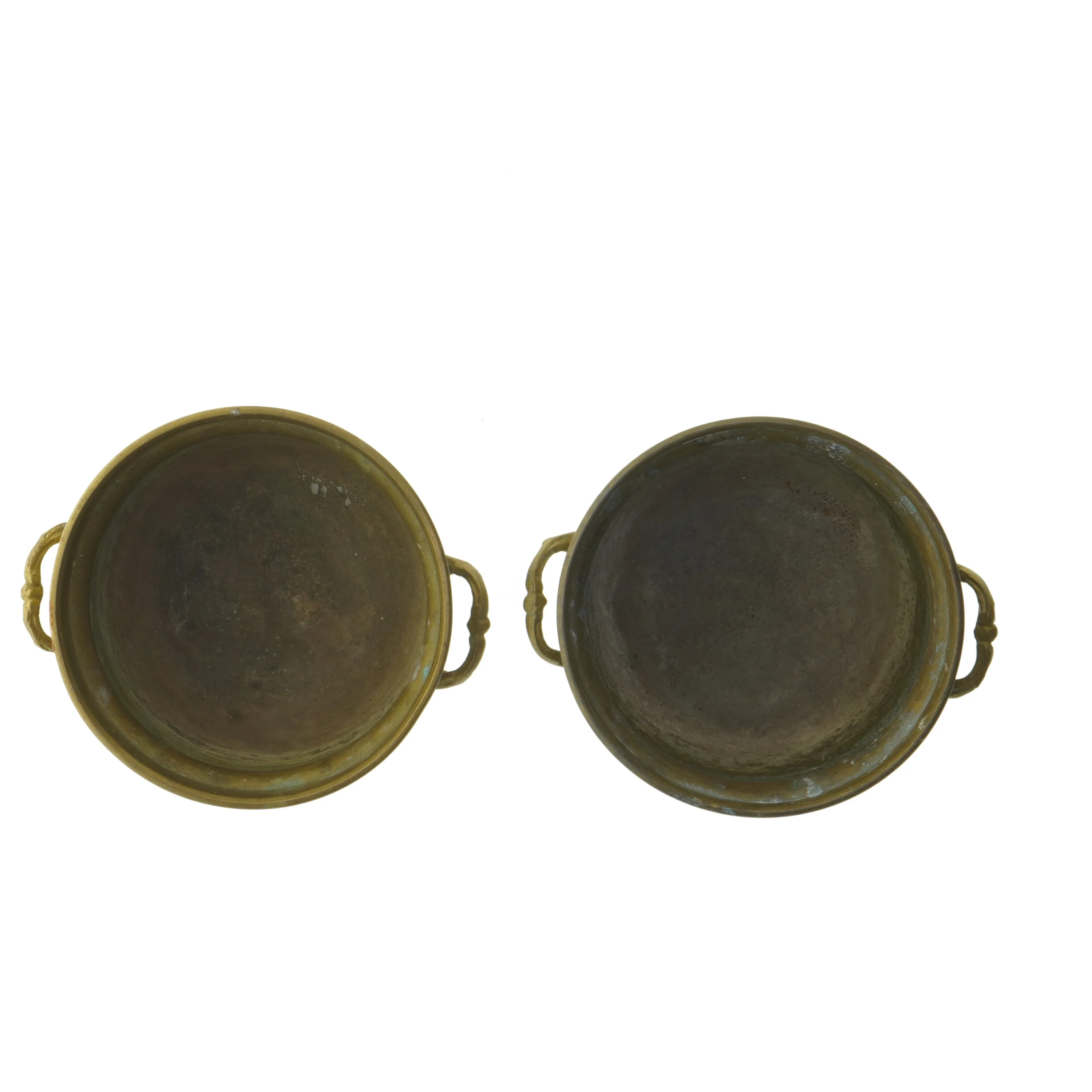 Messing urtepotteskjuler (str. Ø 13,5x11 cm)