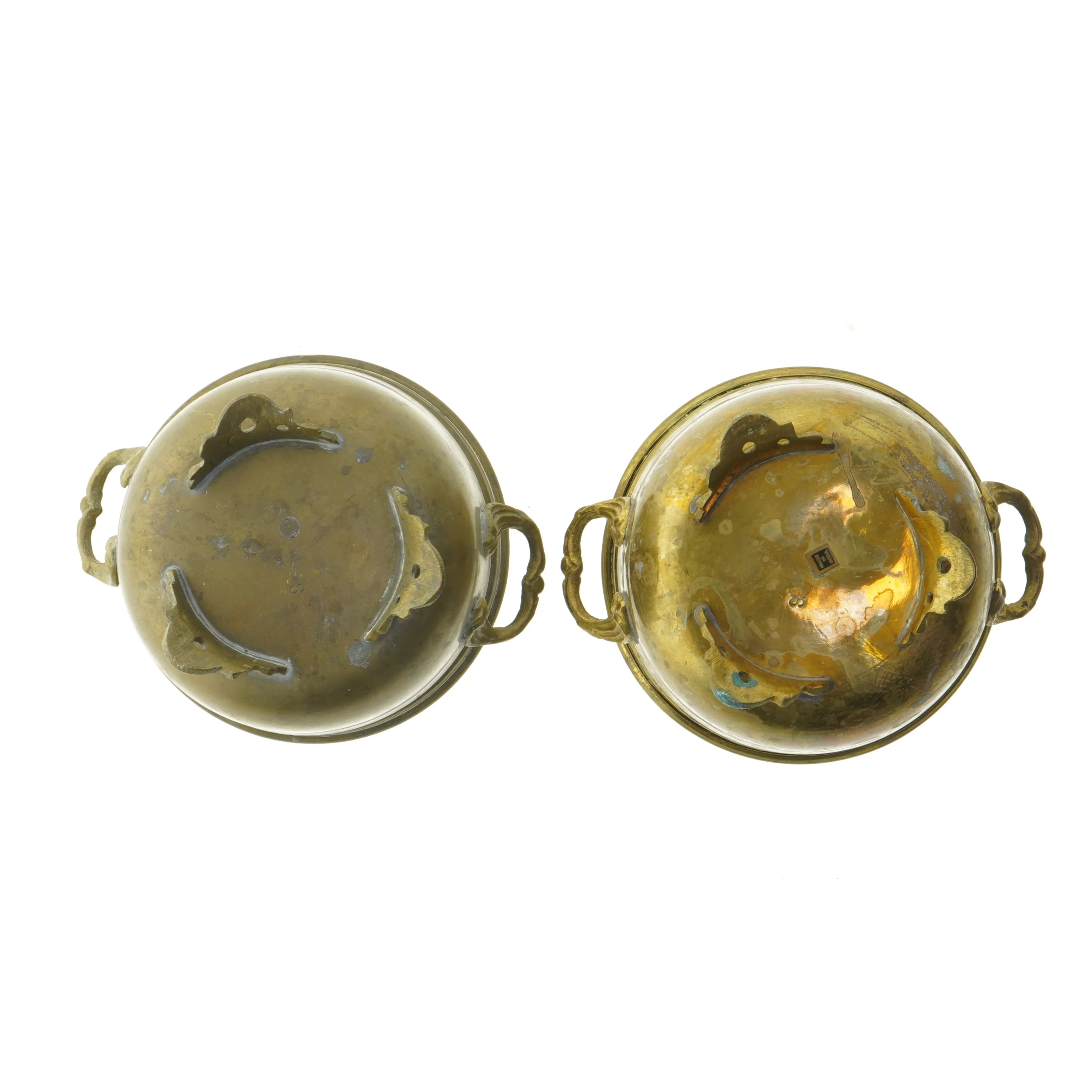 Messing urtepotteskjuler (str. Ø 13,5x11 cm)