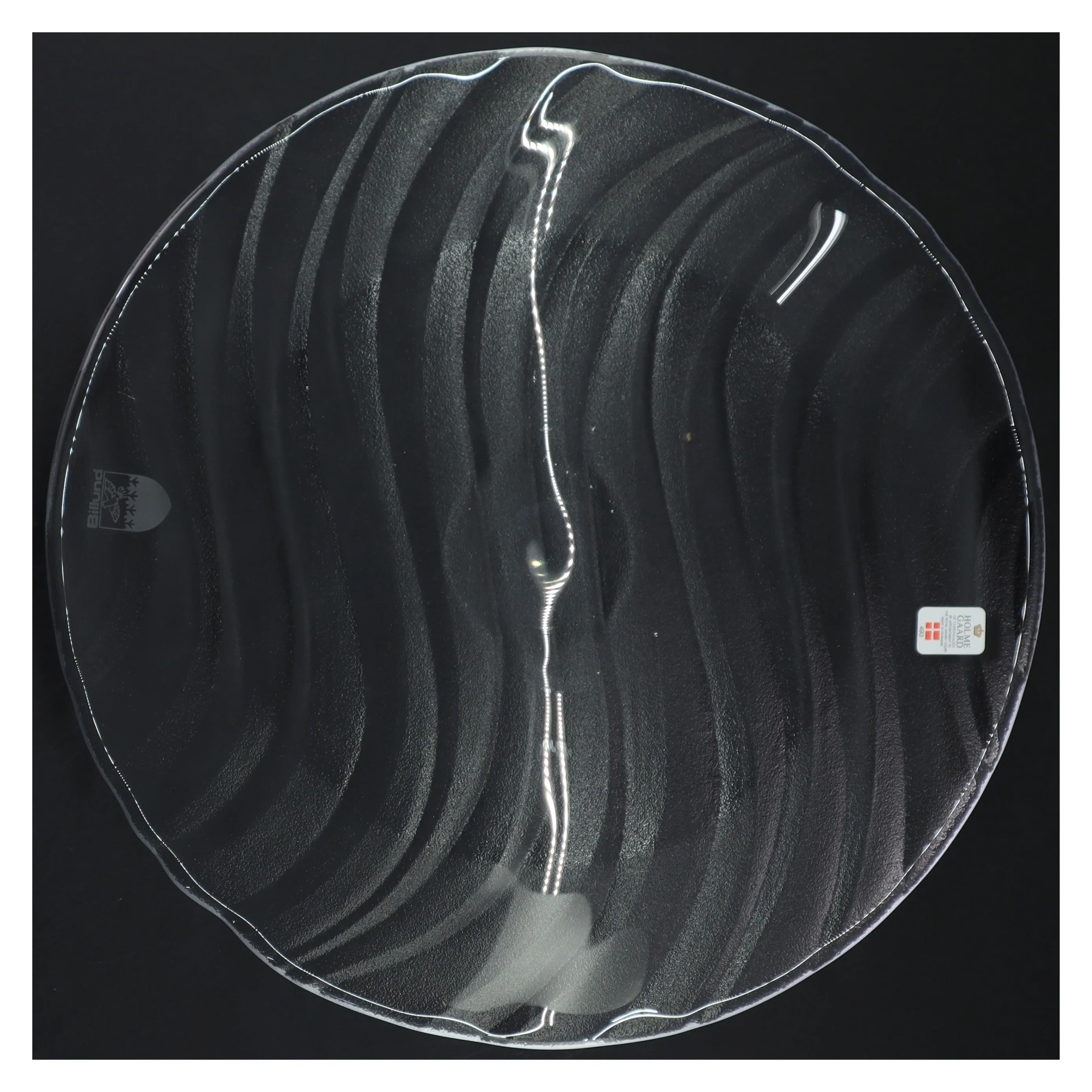 Glasfad fra Holmegaard (str. Ø 27 cm)