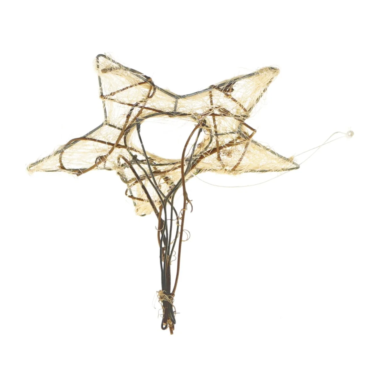 Dekorativ stjerne lavet af tråd (str. 15,5 cm)