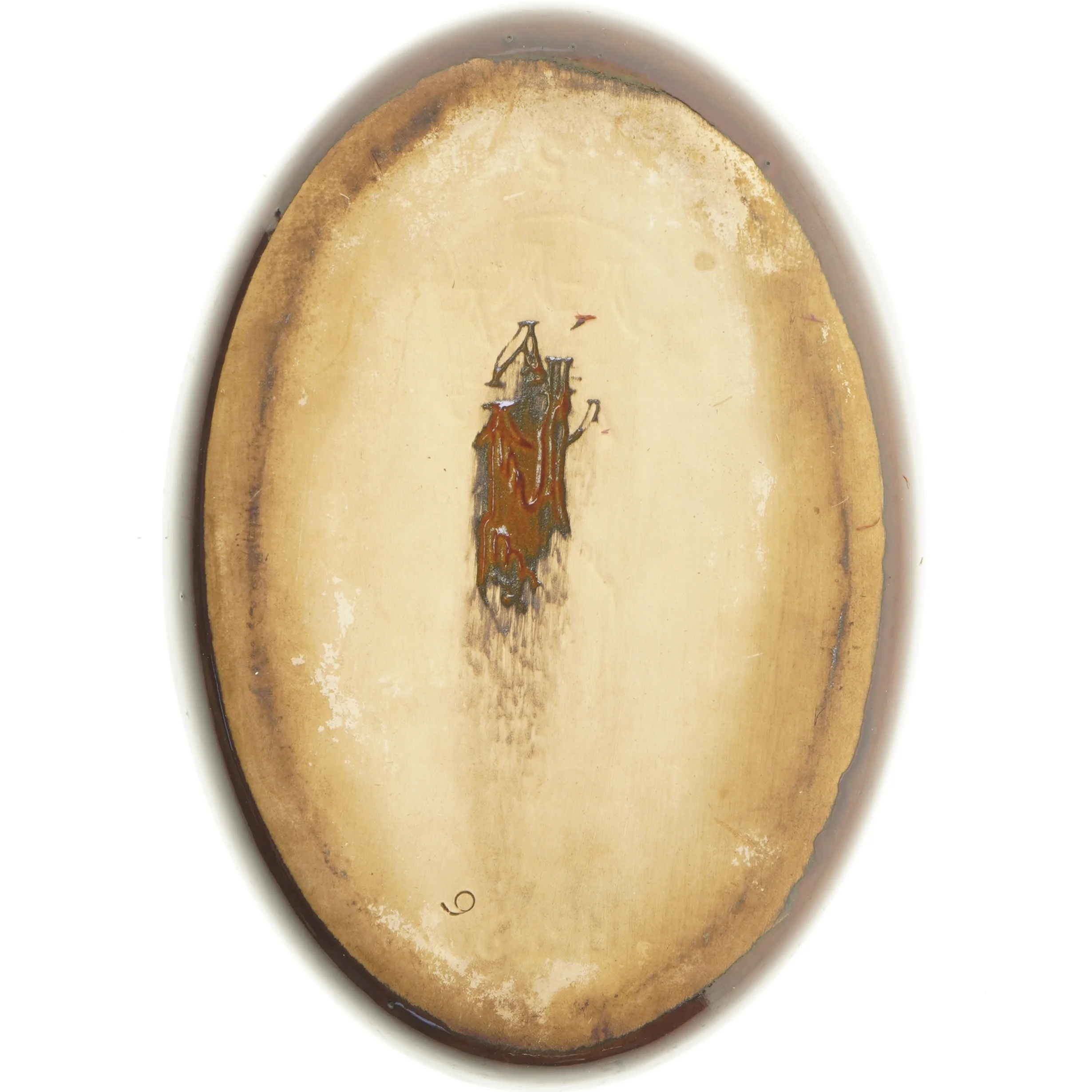 Oval fletkurv med indsats (str. 35 cm)