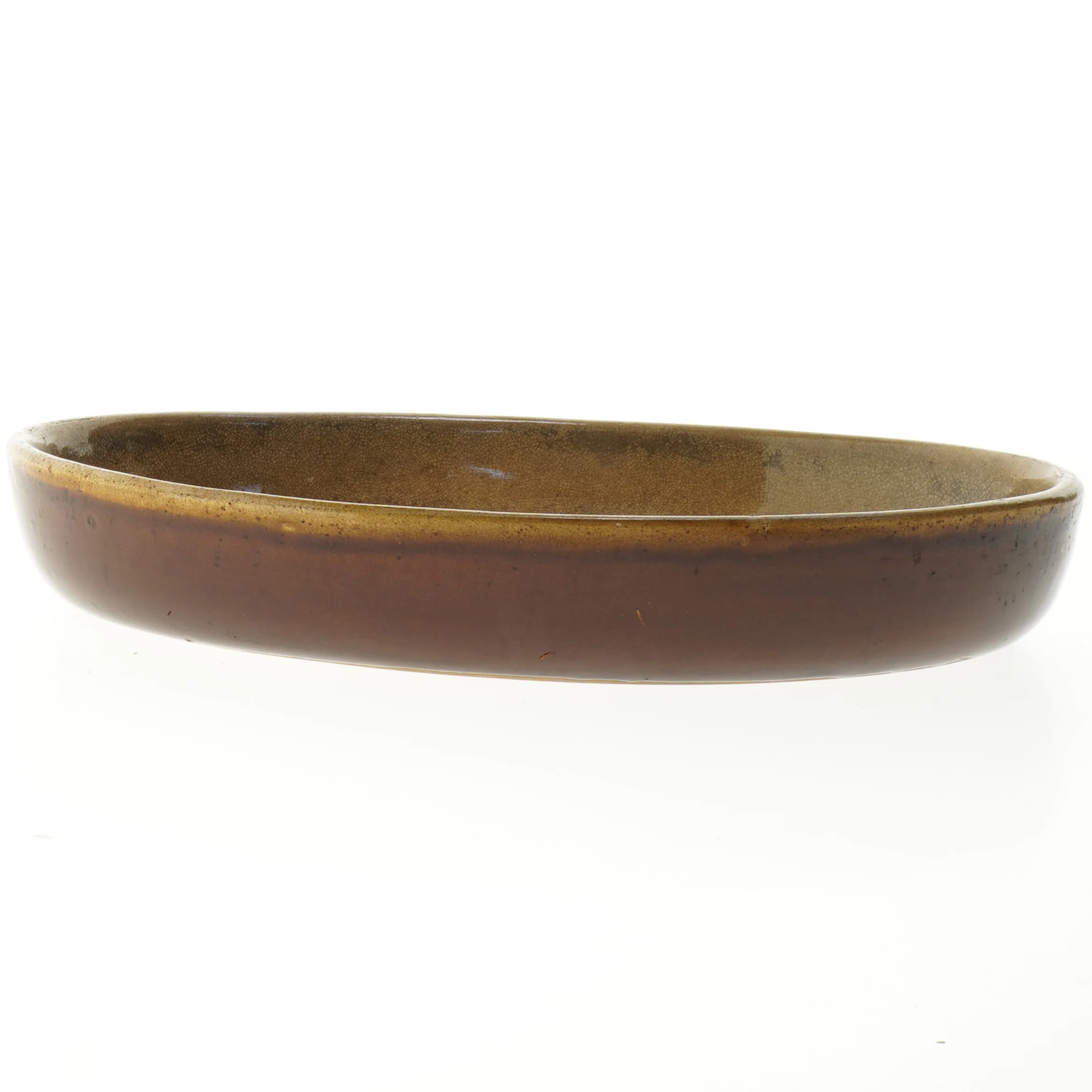 Oval fletkurv med indsats (str. 35 cm)