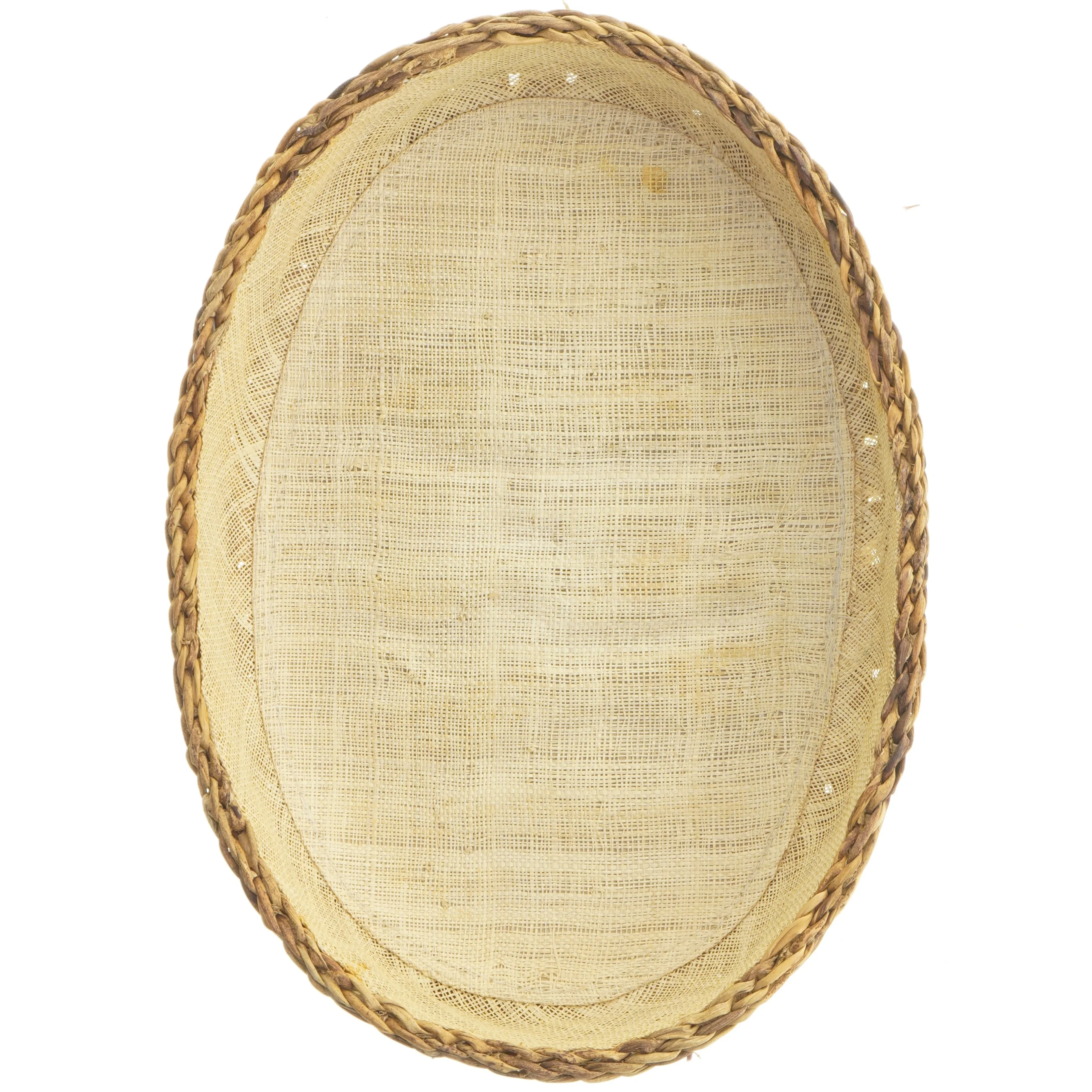 Oval fletkurv med indsats (str. 35 cm)