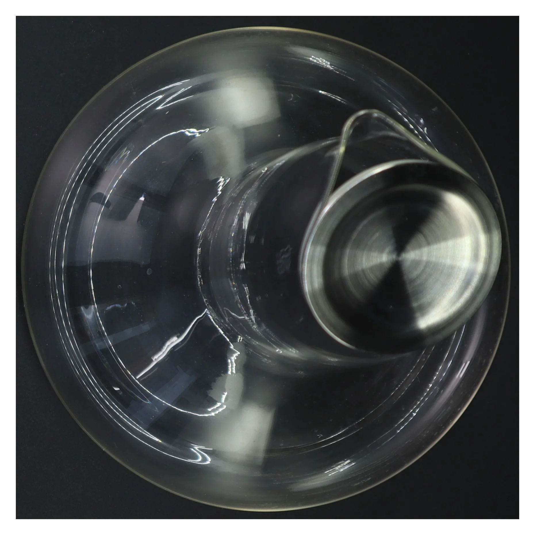 Karaffel i glas fra Eb (str. 28 cm)