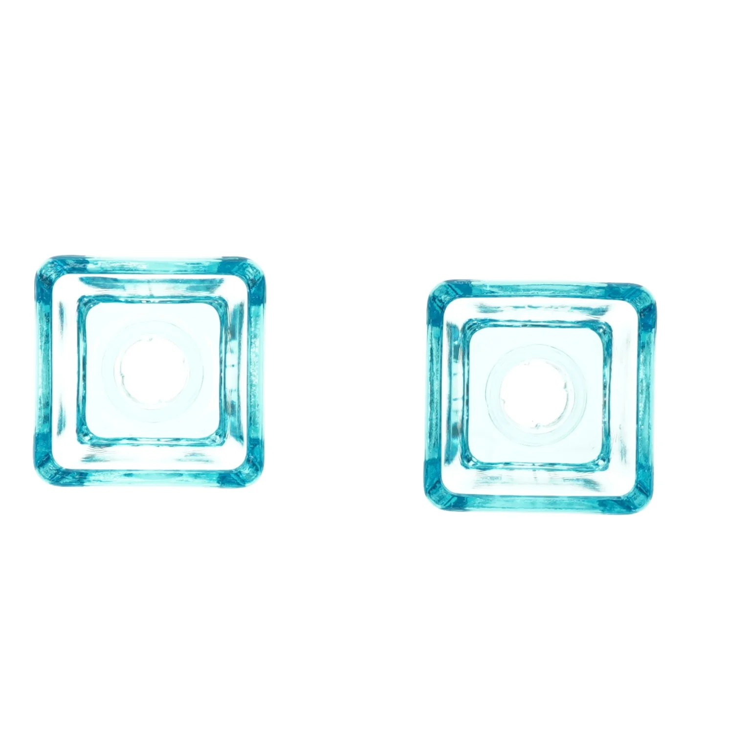 Lysestager af glas (str. 7x7 cm)