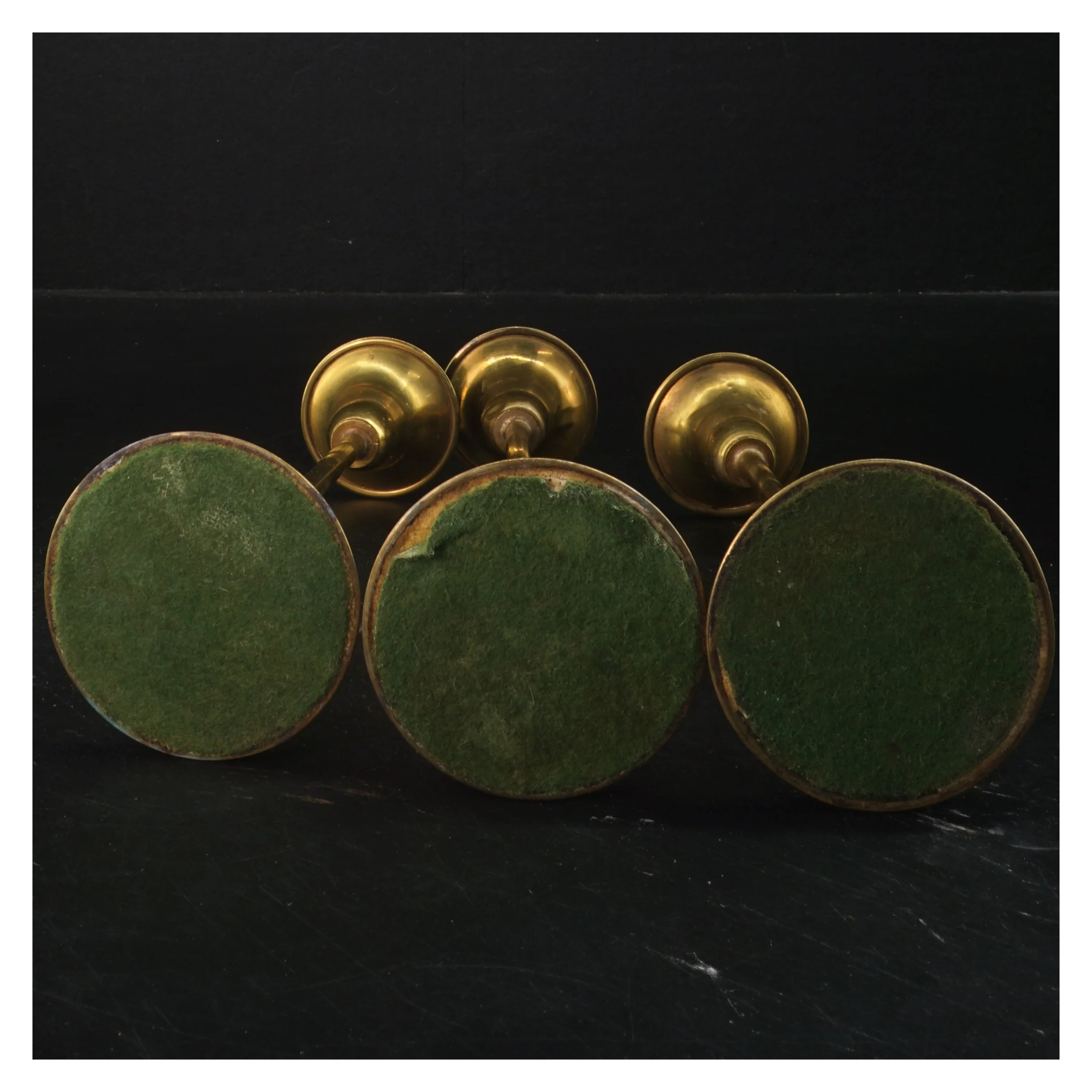 Sæt med 3 lysestager (str. 20x7&23,5x7 cm)