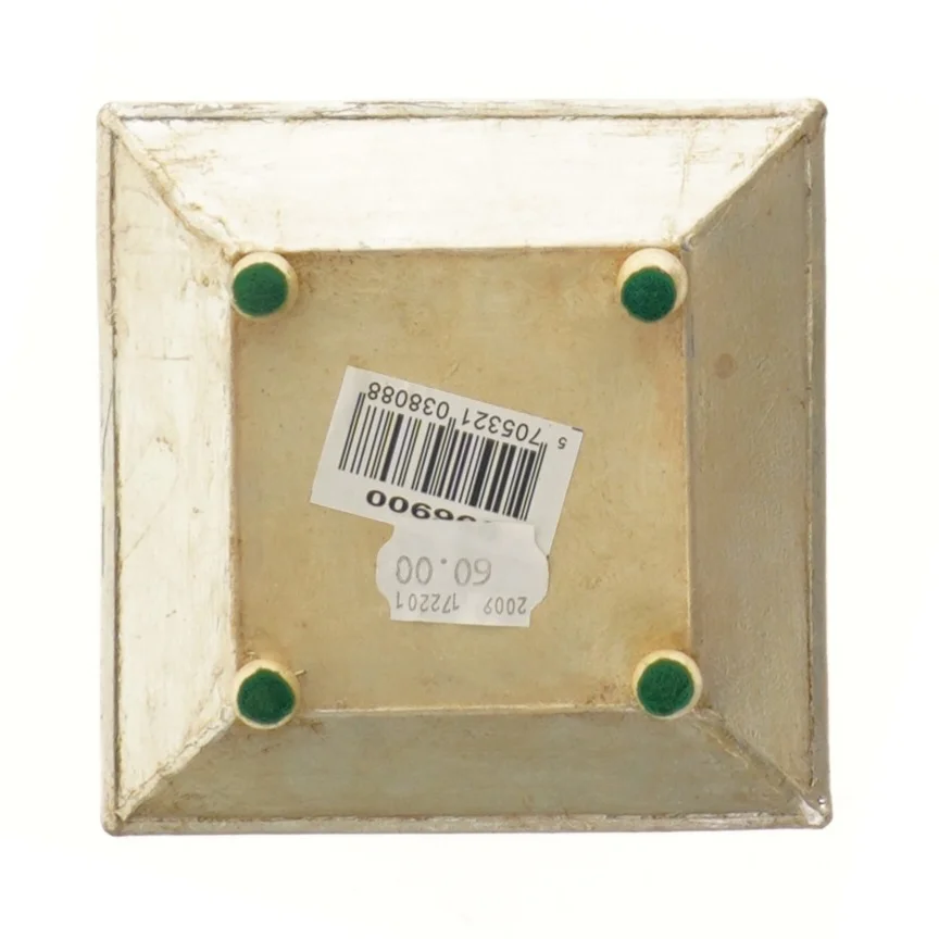 Dekorativ bakke i metal (str. 13x13 cm)