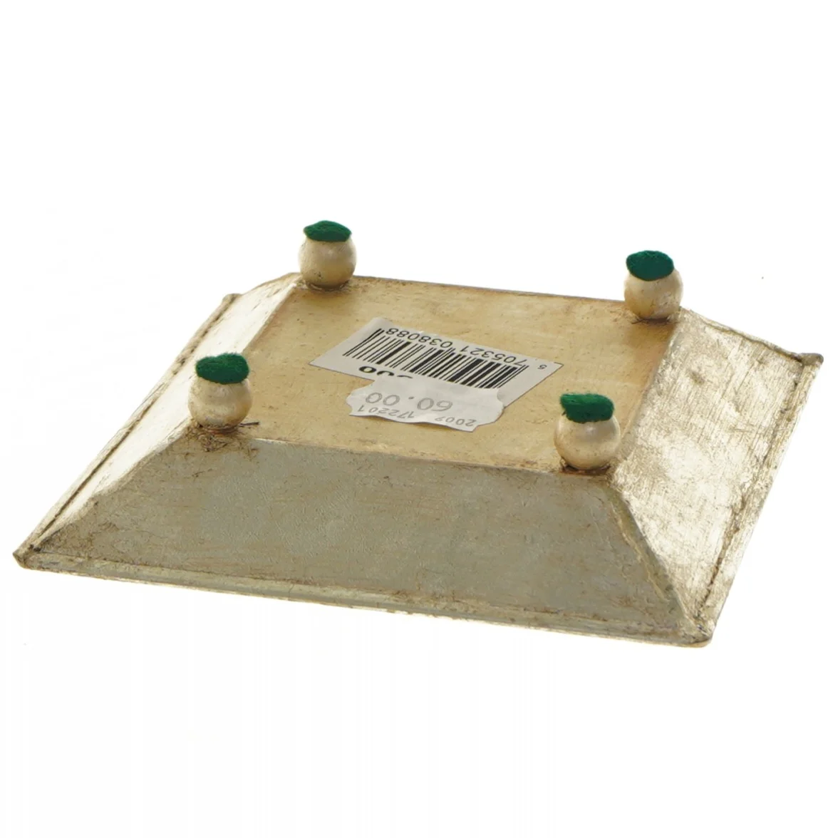 Dekorativ bakke i metal (str. 13x13 cm)