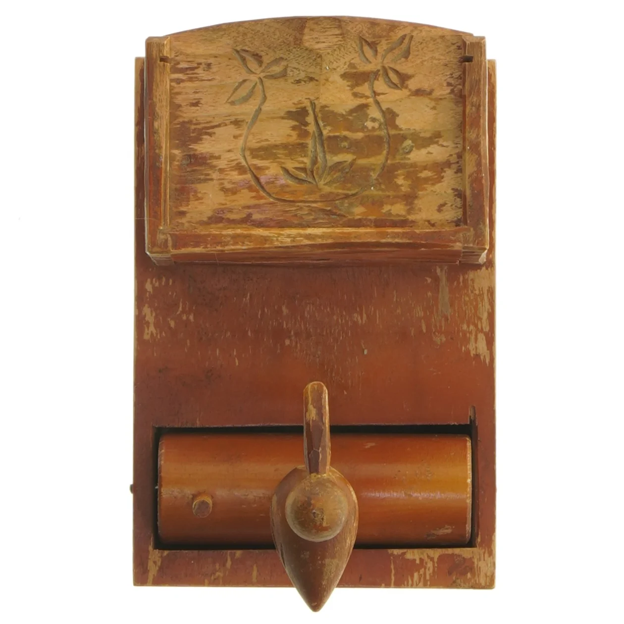 Træfiguri i form af en fugl med holder (str. 15x10 cm)