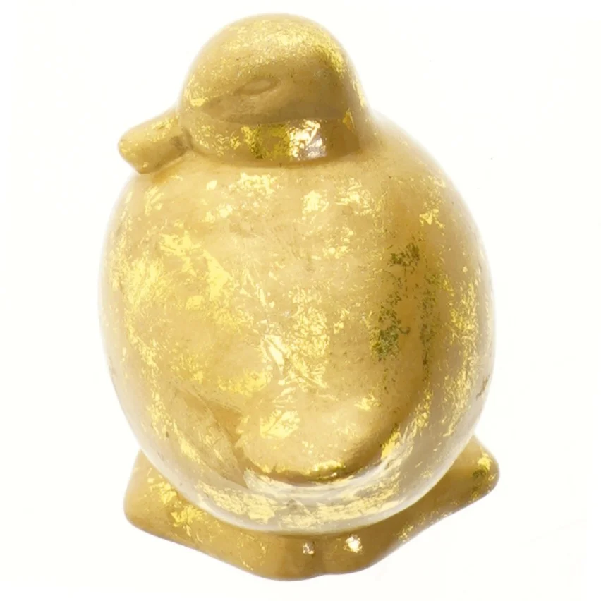 Guld fuglefigur (str. 14 cm)