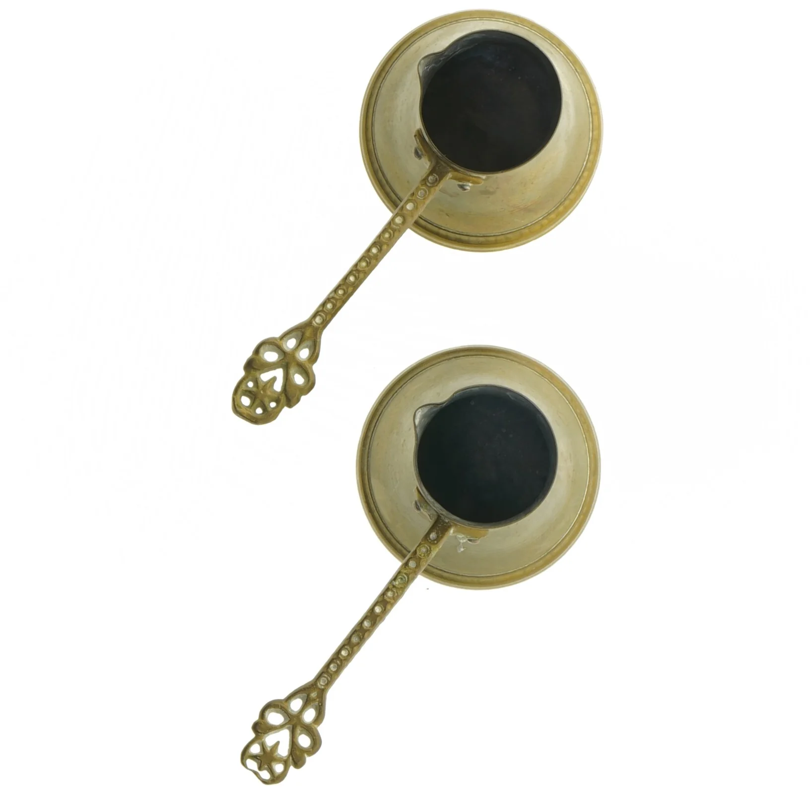 Messing kander, sæt af 2 (str. 7 cm)