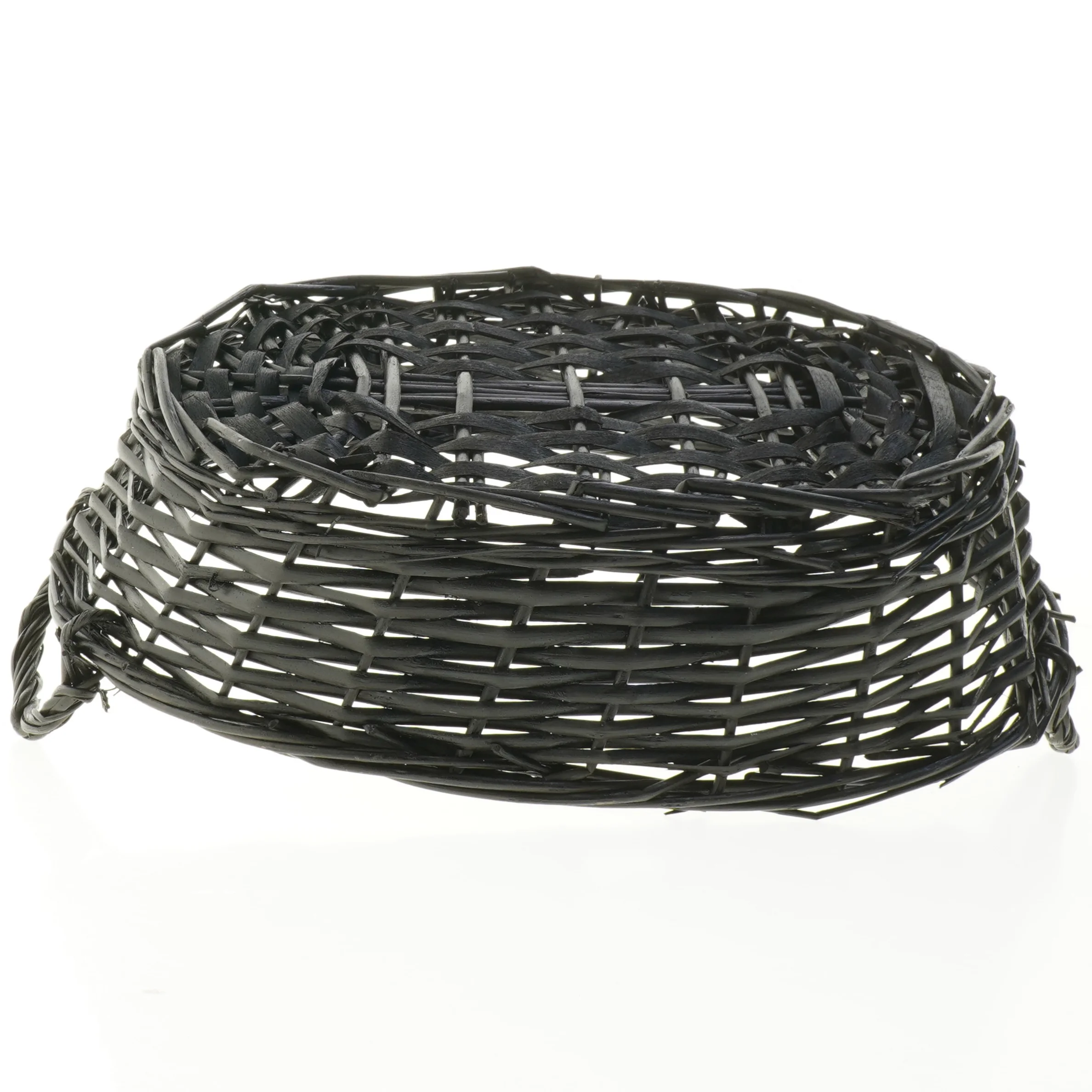 Flettet kurv med håndtag (str. 33 cm)
