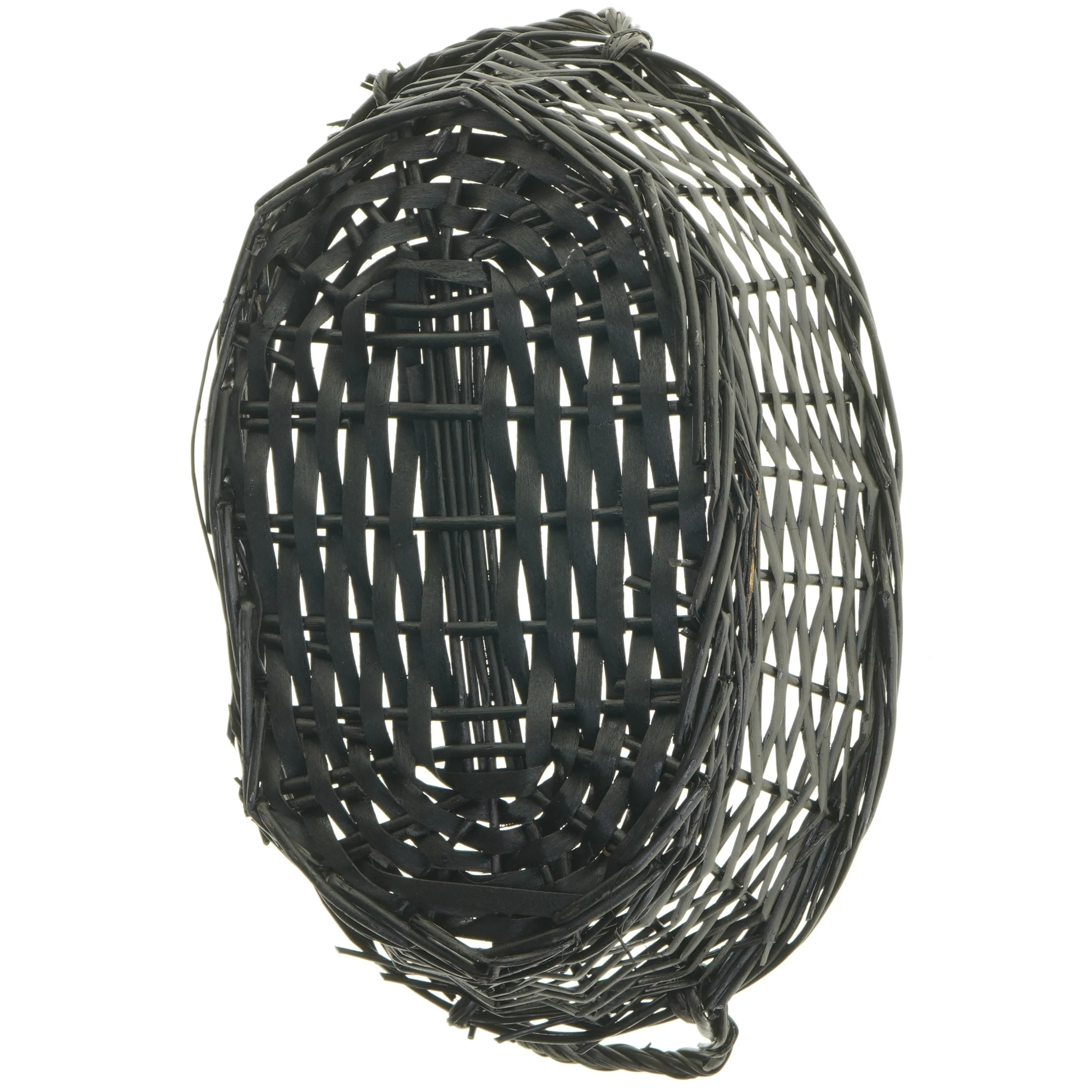 Flettet kurv med håndtag (str. 33 cm)