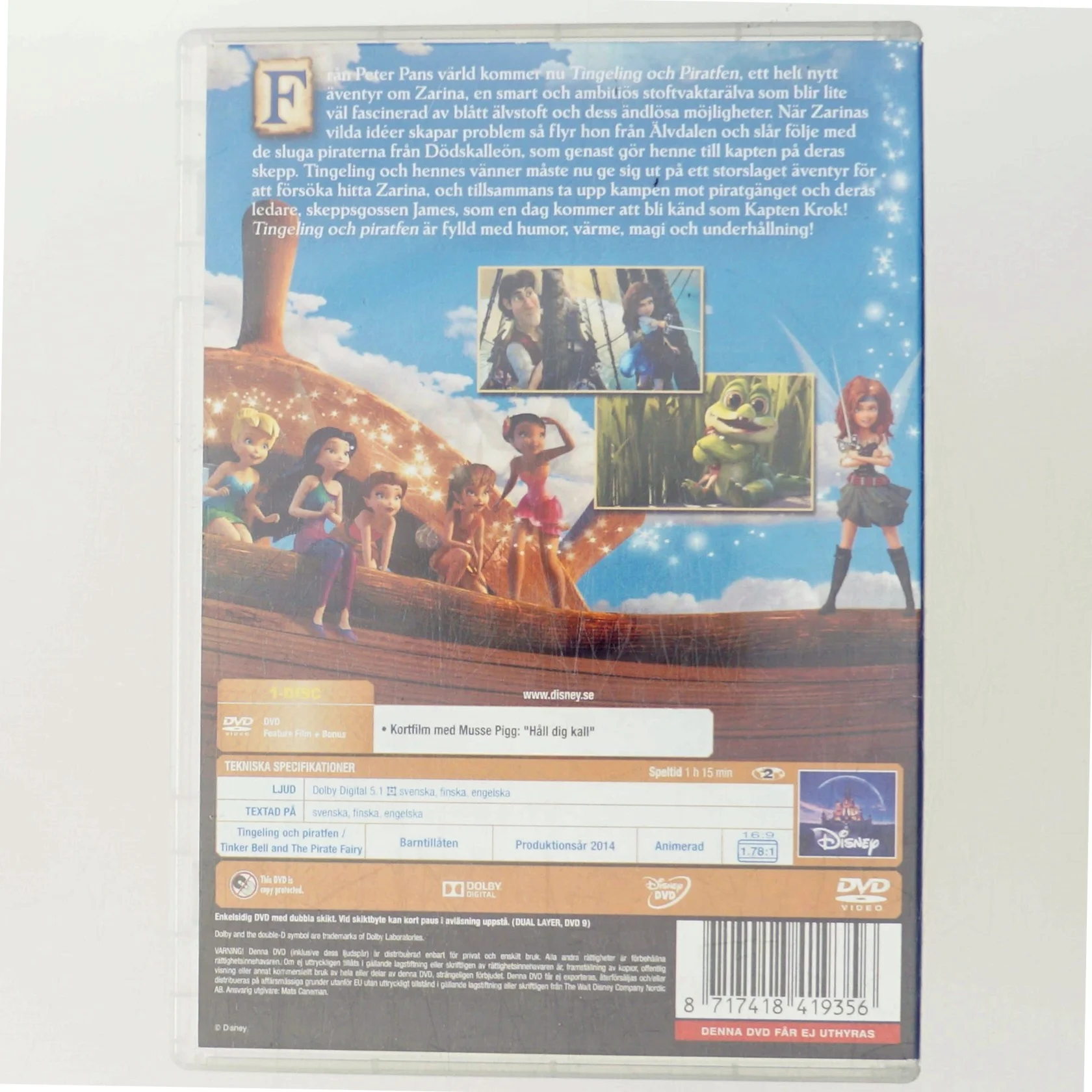 Disney Tingeling och Piraten (DVD)
