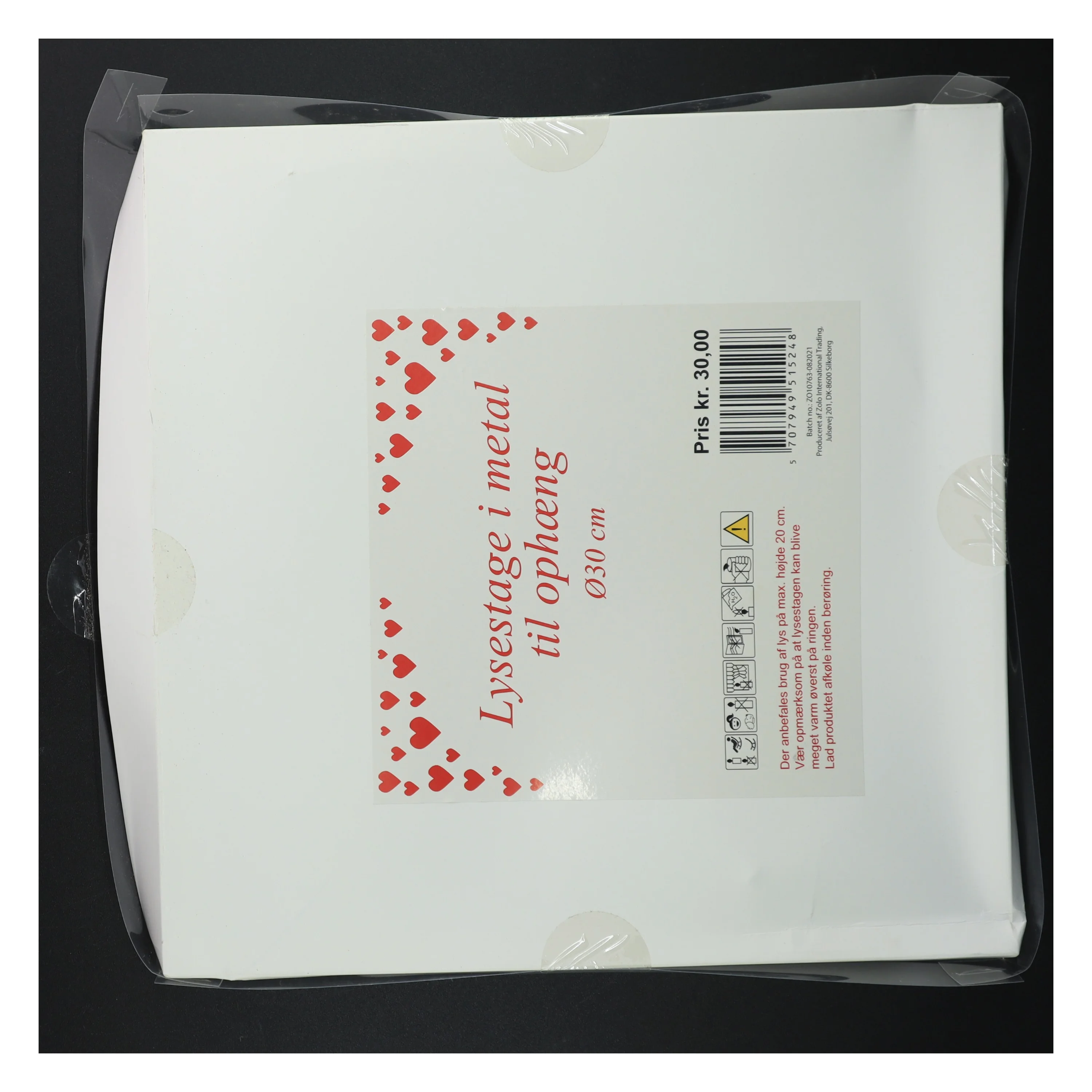 Metallysestage til ophæng (str. Ø 30 cm)