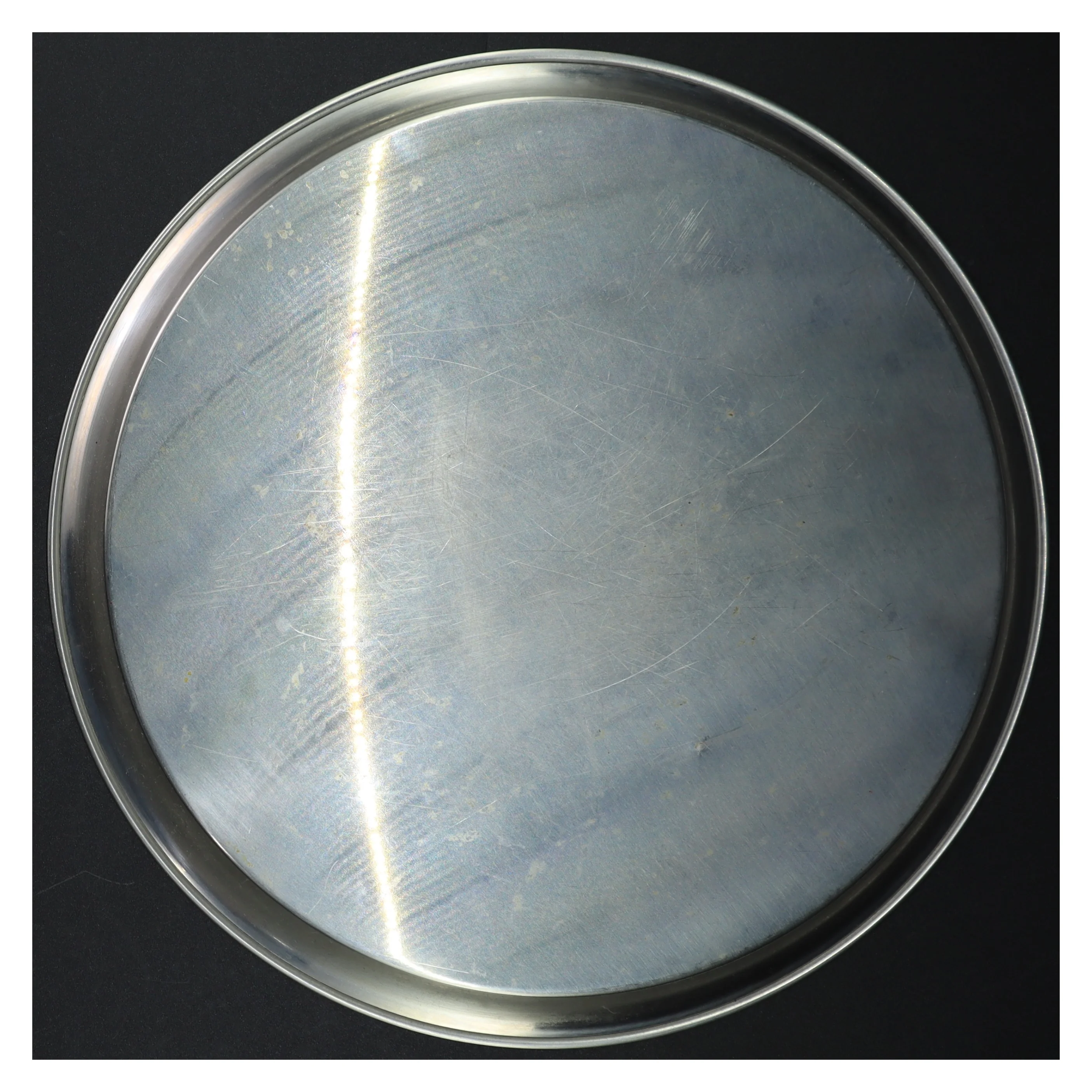 Rustfrit stål bakke (str. Ø 29 cm)