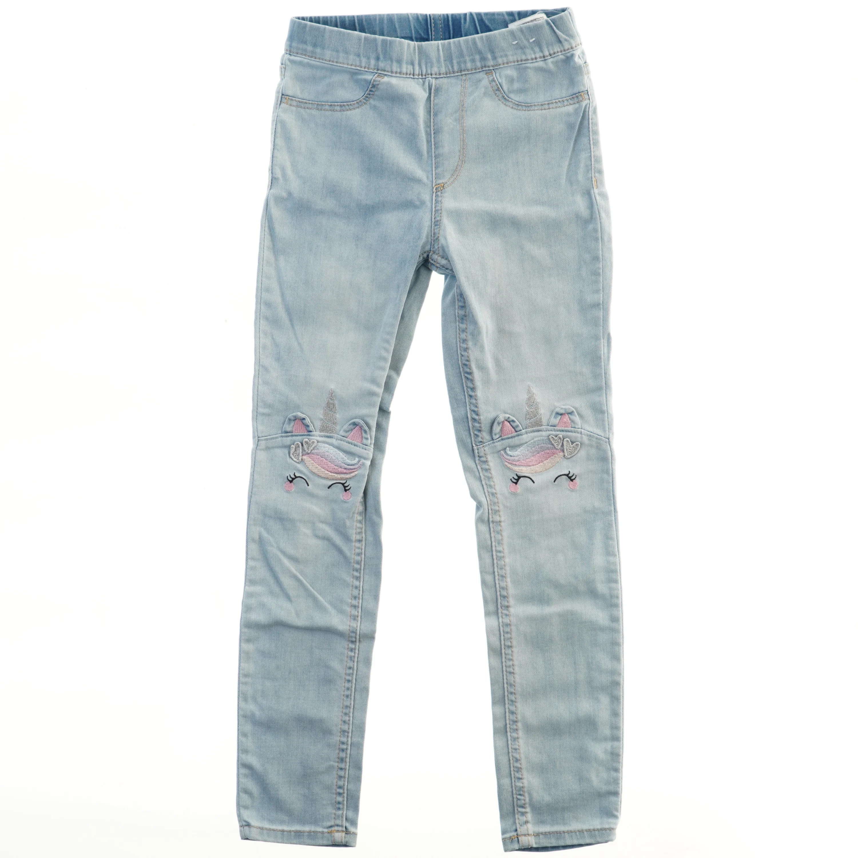 Børnejeans med enhjørninge-motiv fra H&M (str. 122)