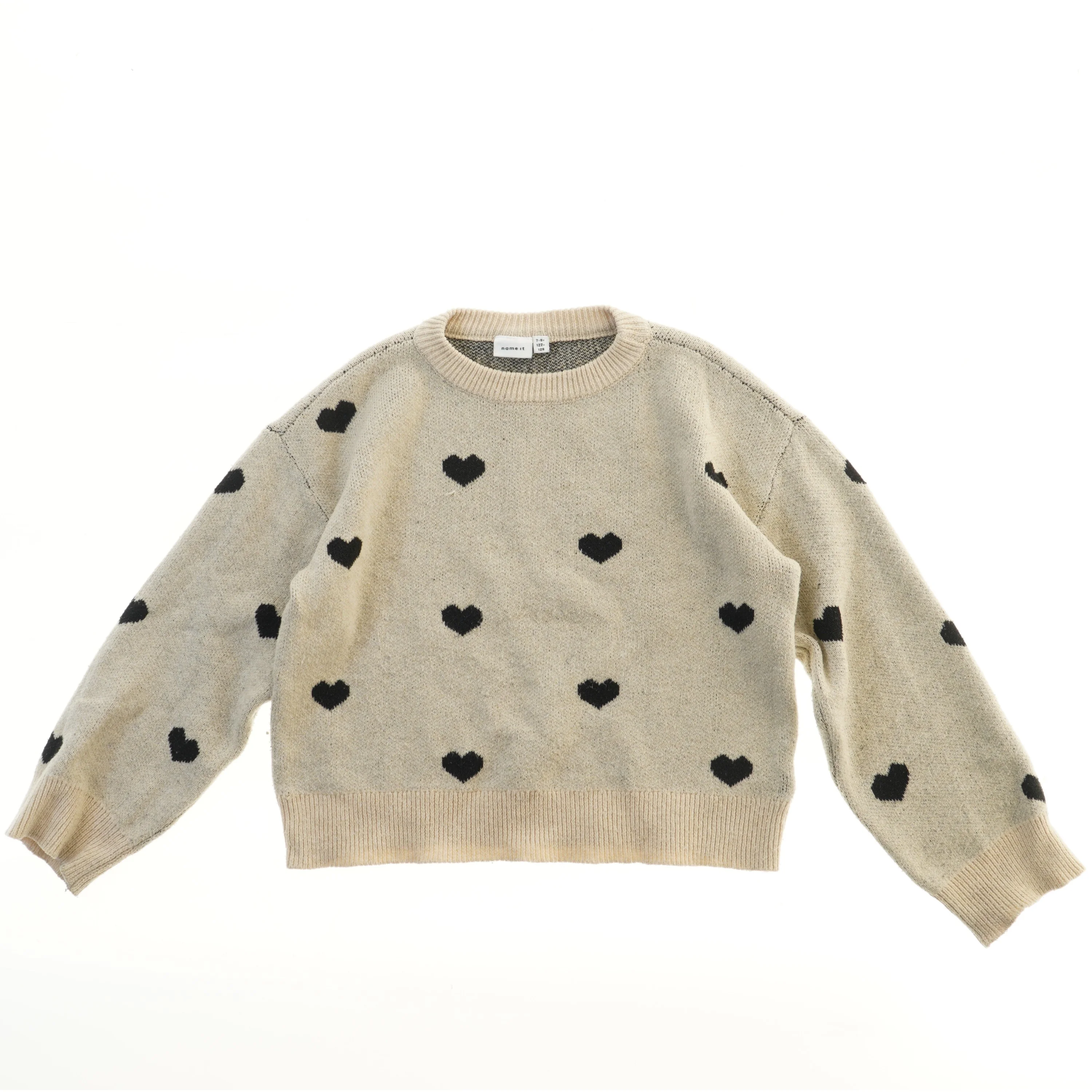 Sweatshirt med hjerter fra Name It (str. 122)