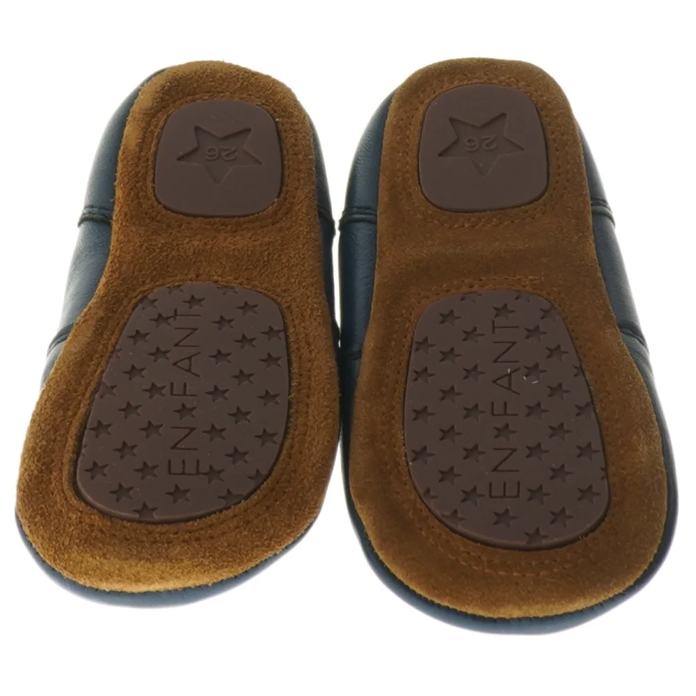 Blå børnesko med lynlås fra EN FANT (str. 26 )