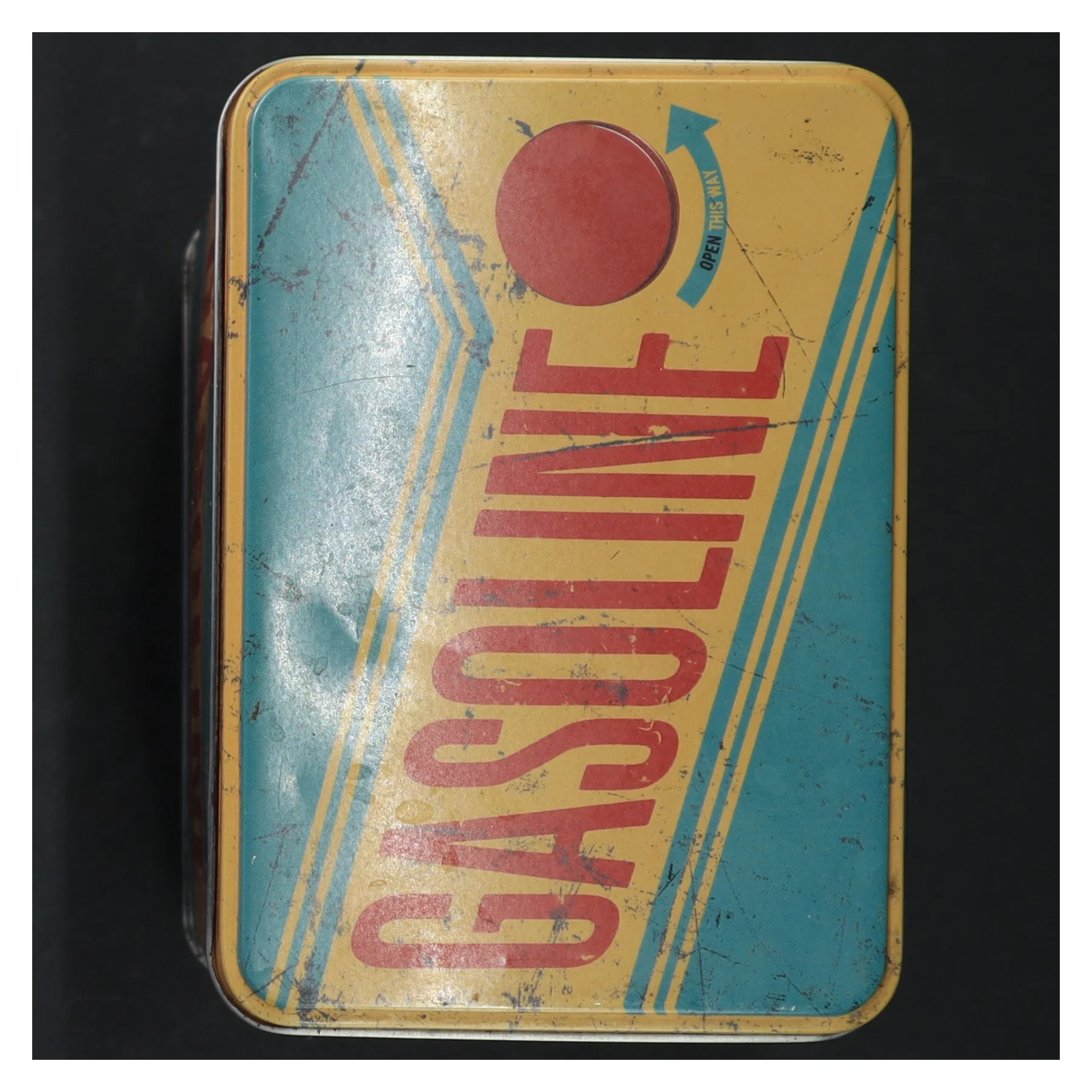 Metaldåse med Gasoline-tema