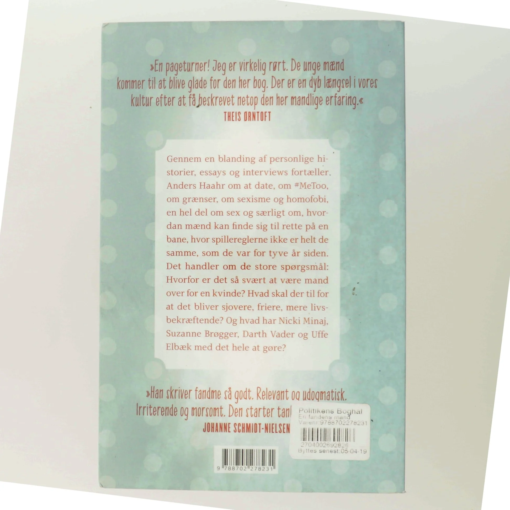 En fandens mand : fortællinger om nye tider af Anders Haahr Rasmussen (Bog)