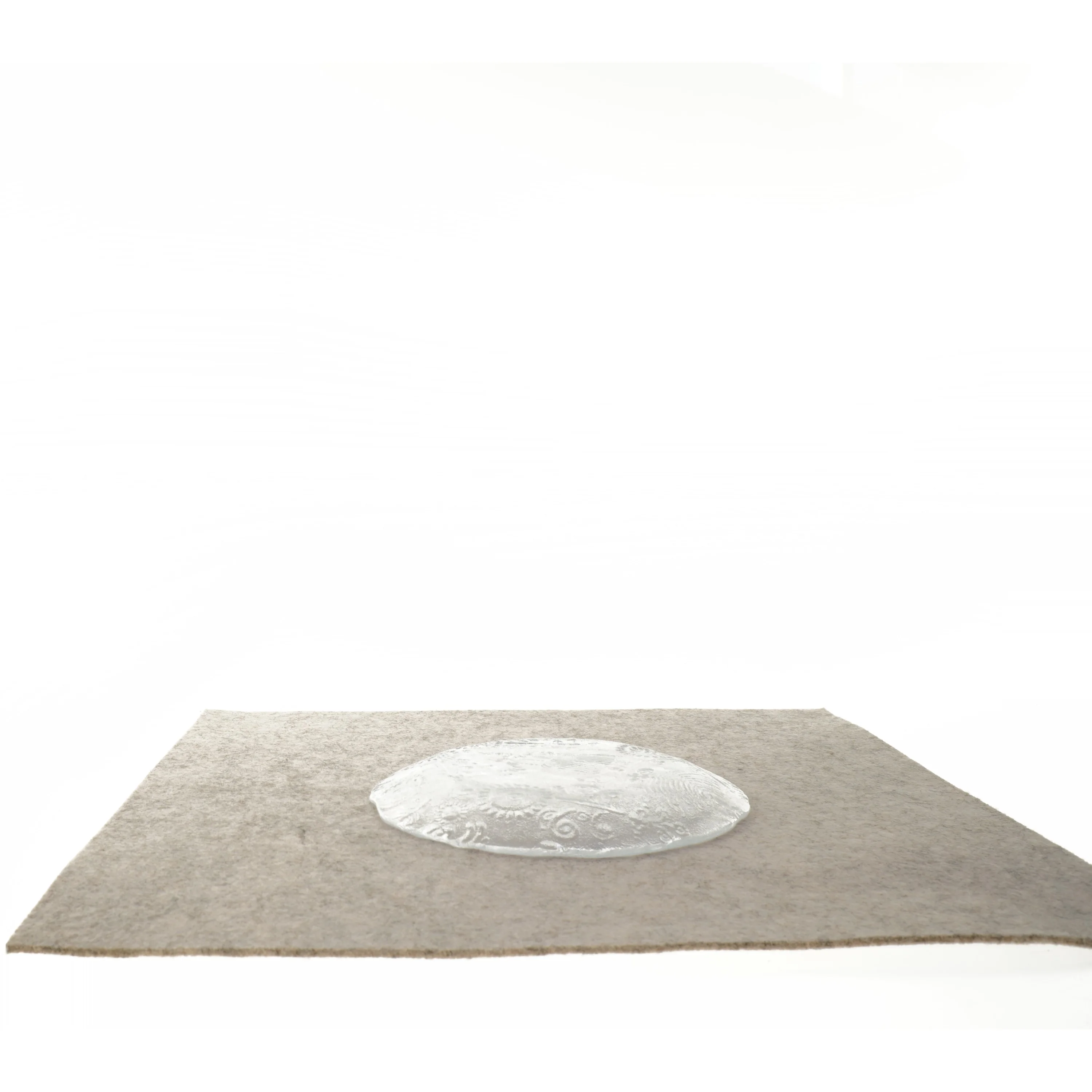 Tallerken i glas (str. 18 cm)