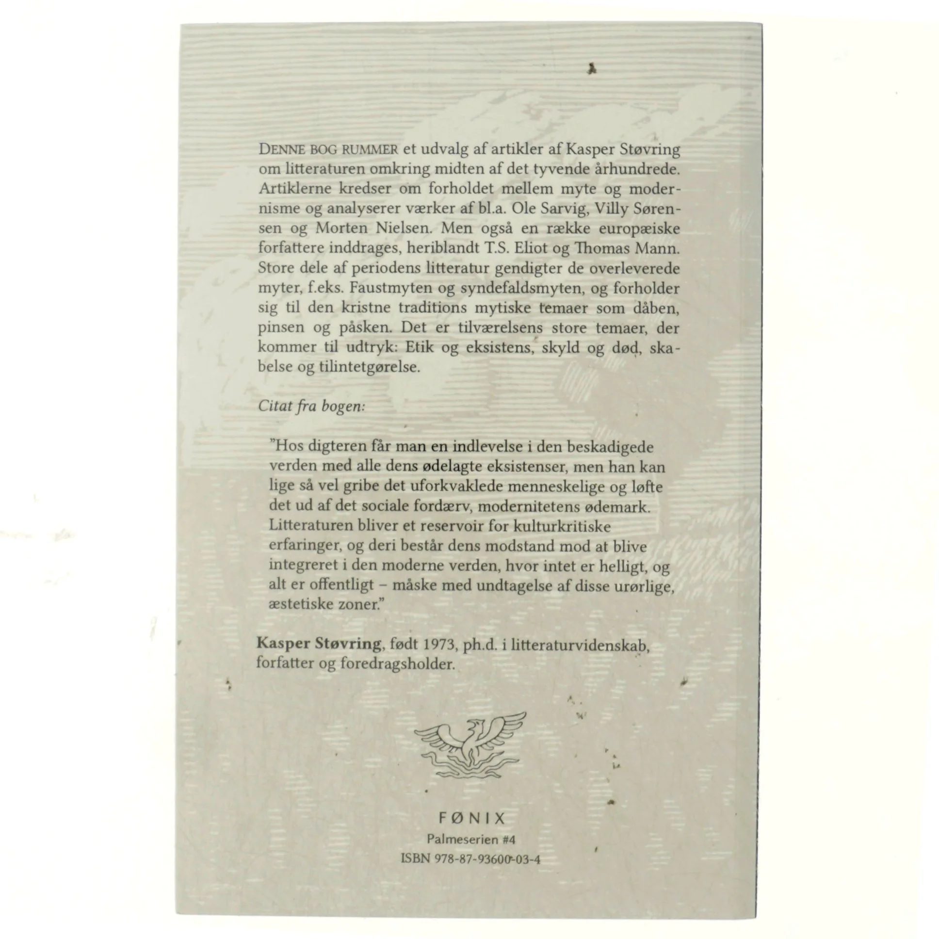 Mytisk modernisme af Kasper Støvring