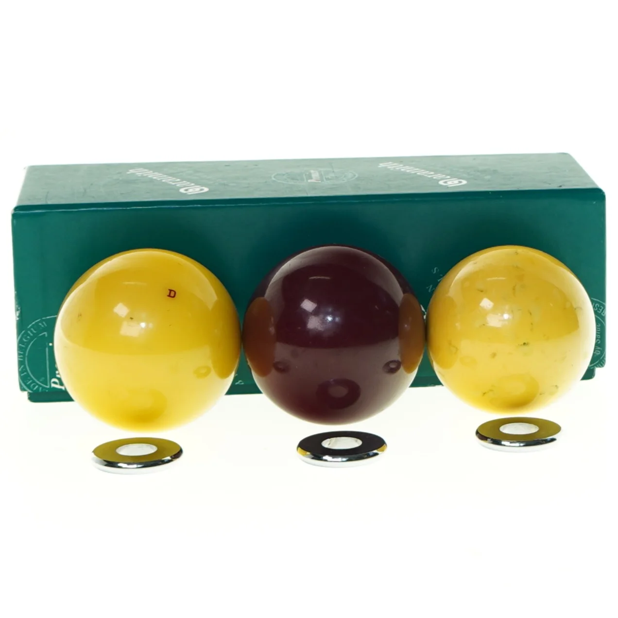 Billardkugler fra Aramith (str. 20 x 7 x 6 cm)