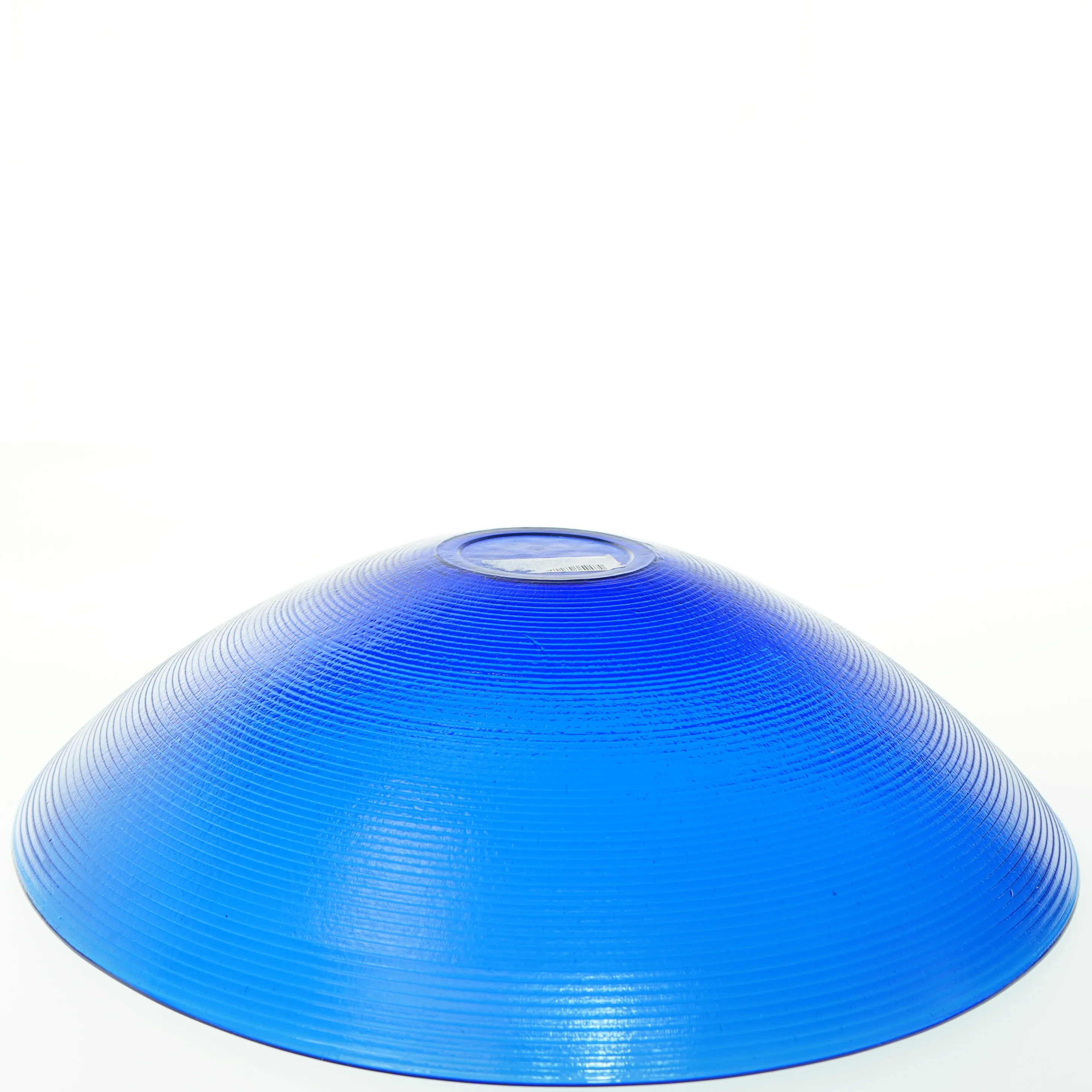 Blå glas skål (str. Ø. 39 cm)