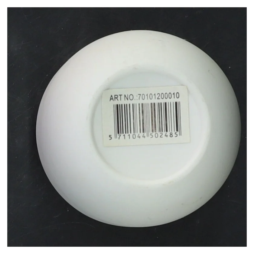 Hvid porcelænskop (str. 7x7 cm)