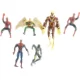 Action figurer (6 styks) fra bl.a Marvel (str. H 12 til 20 cm)