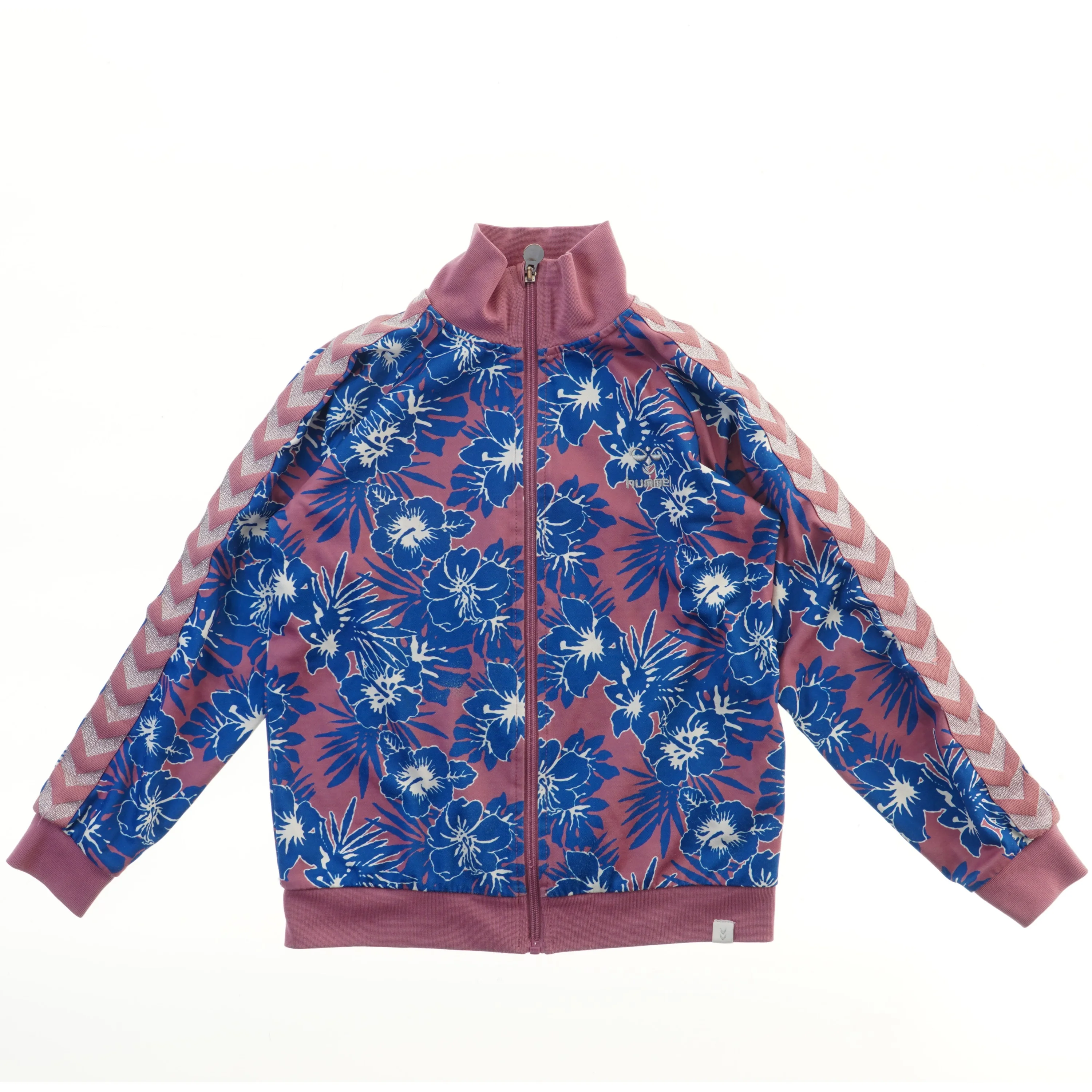 Blomstret sweatshirt med lynlås fra Hummel (str.  45x60 cm)