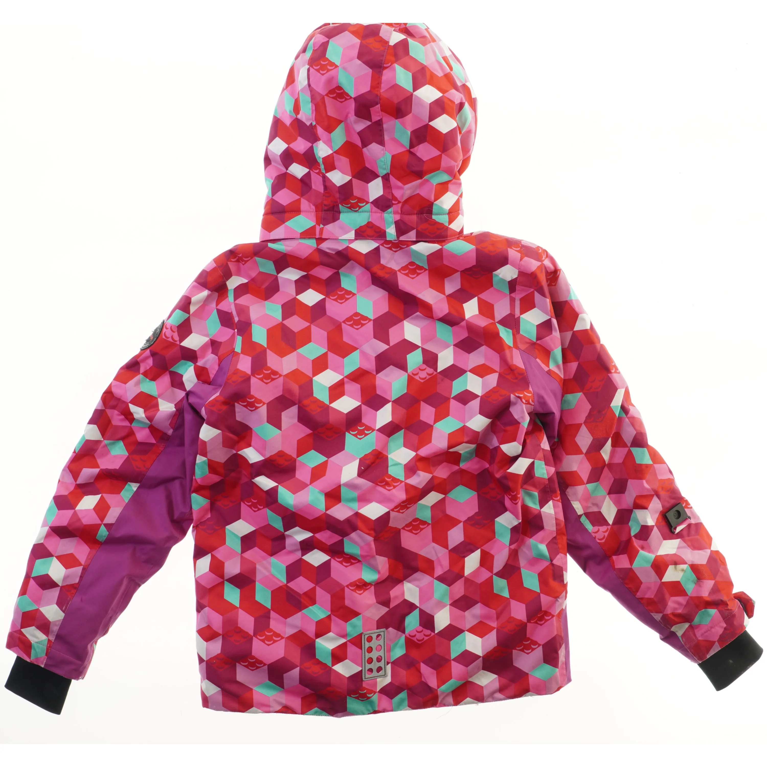 Vinterjakke med farverigt mønster fra Lego (str. 140)