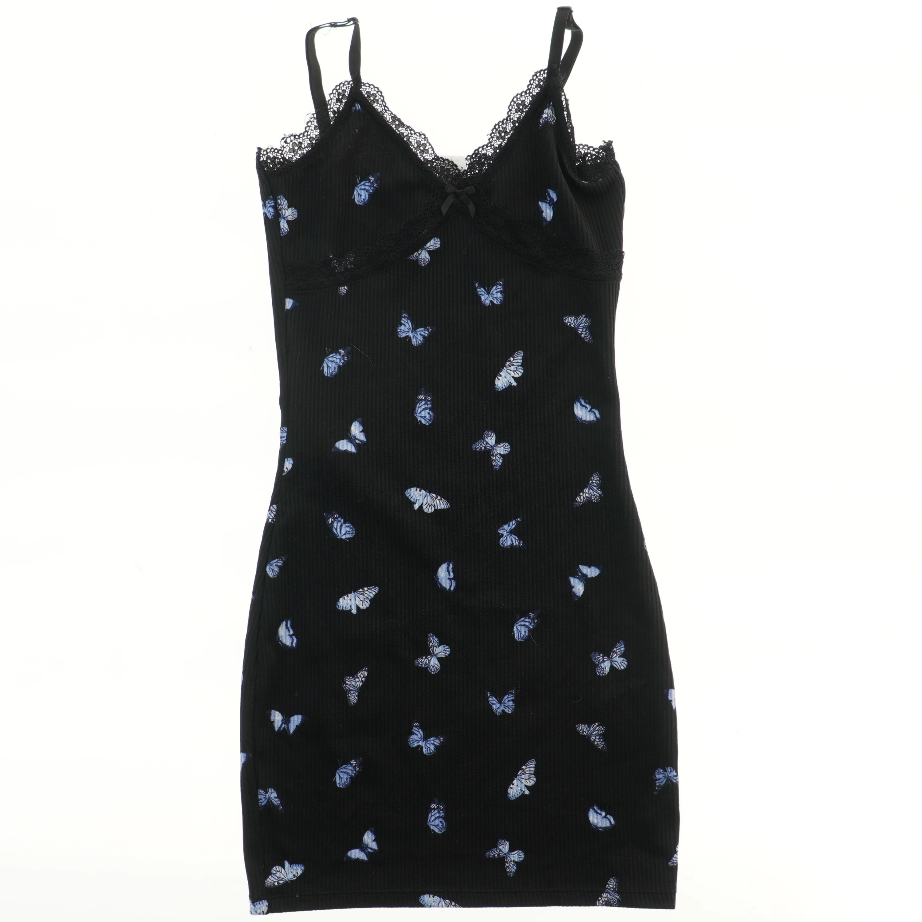 Natkjole med sommerfuglemønster fra Divided (str. XS)