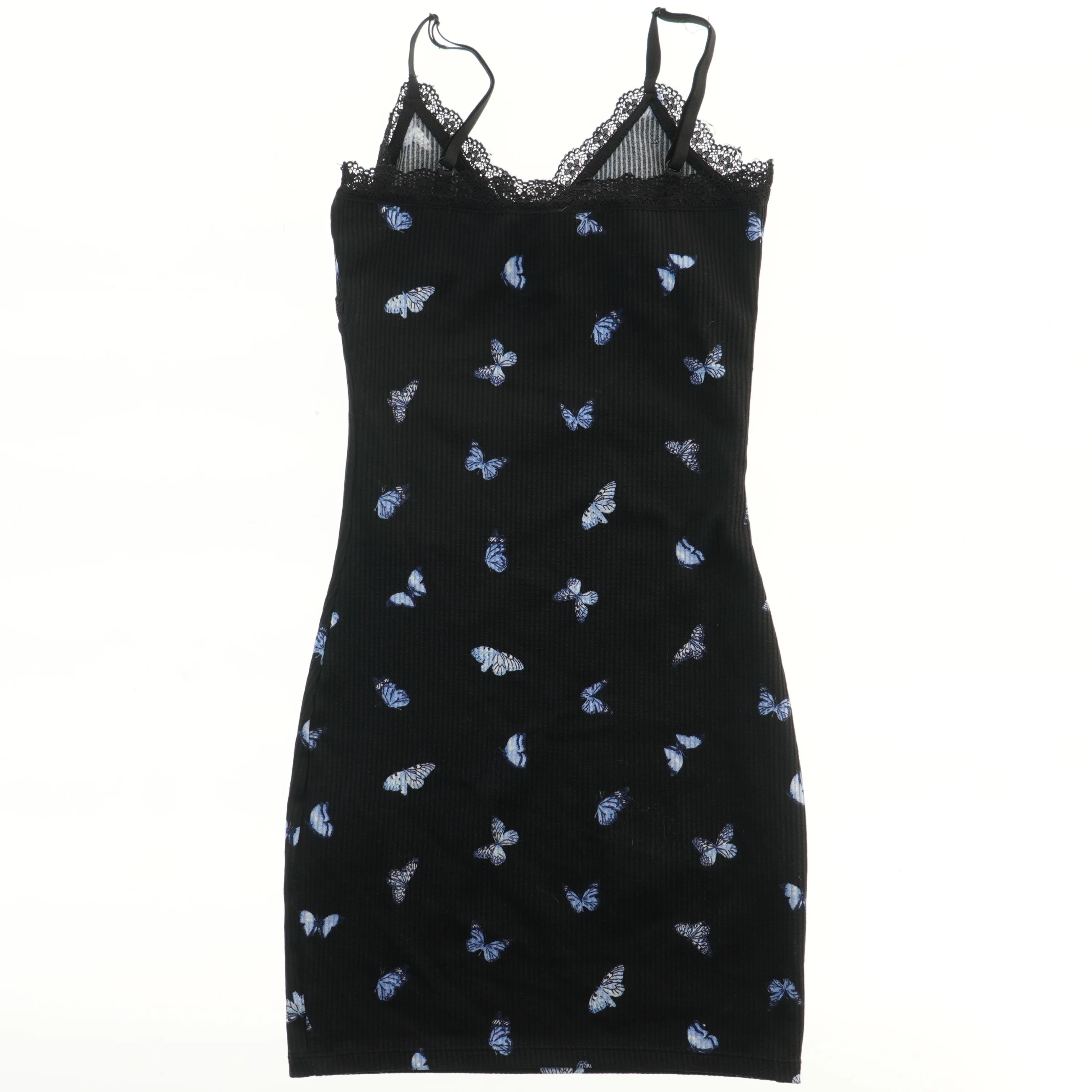 Natkjole med sommerfuglemønster fra Divided (str. XS)