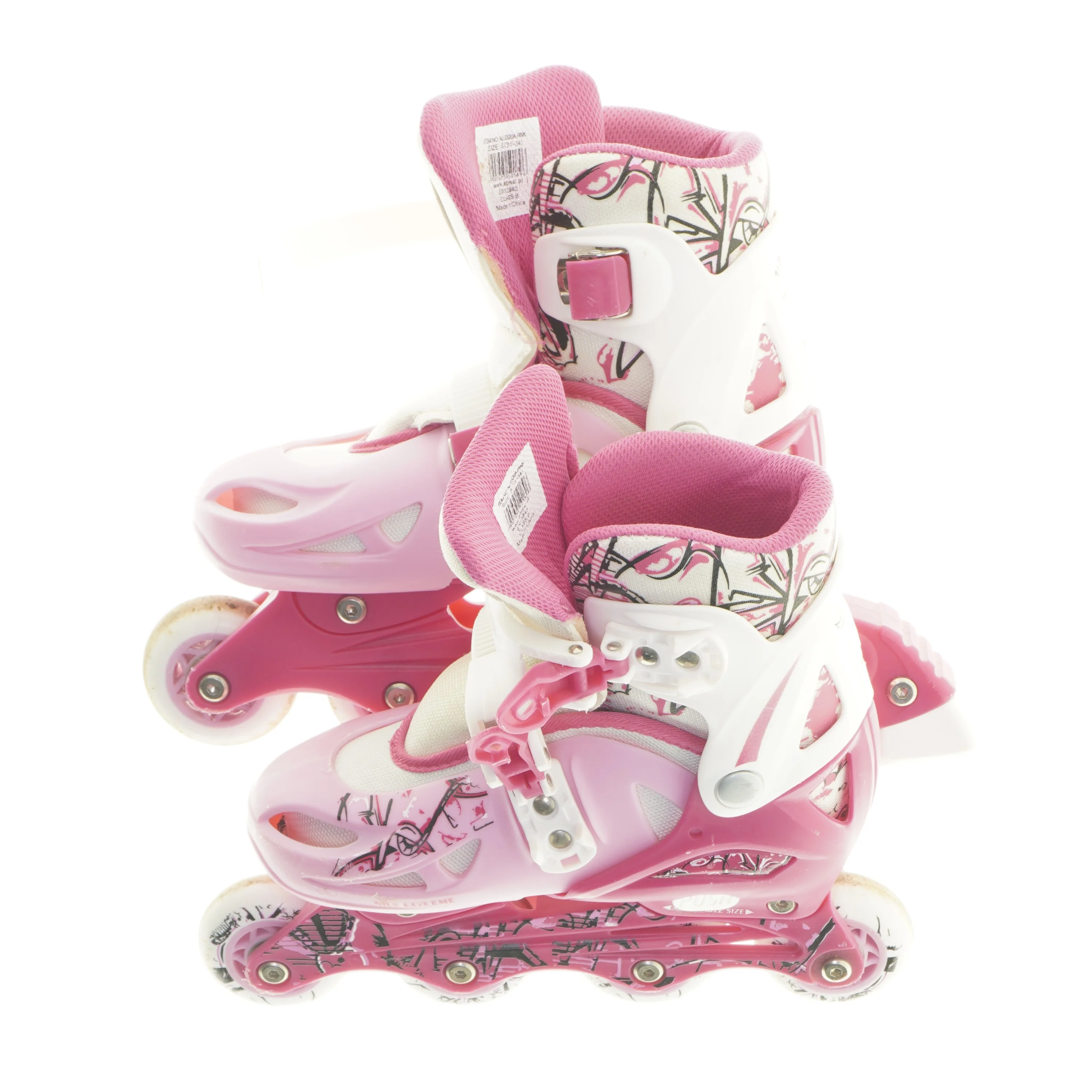 Lyserøde rulleskøjter (str. 31-34 )