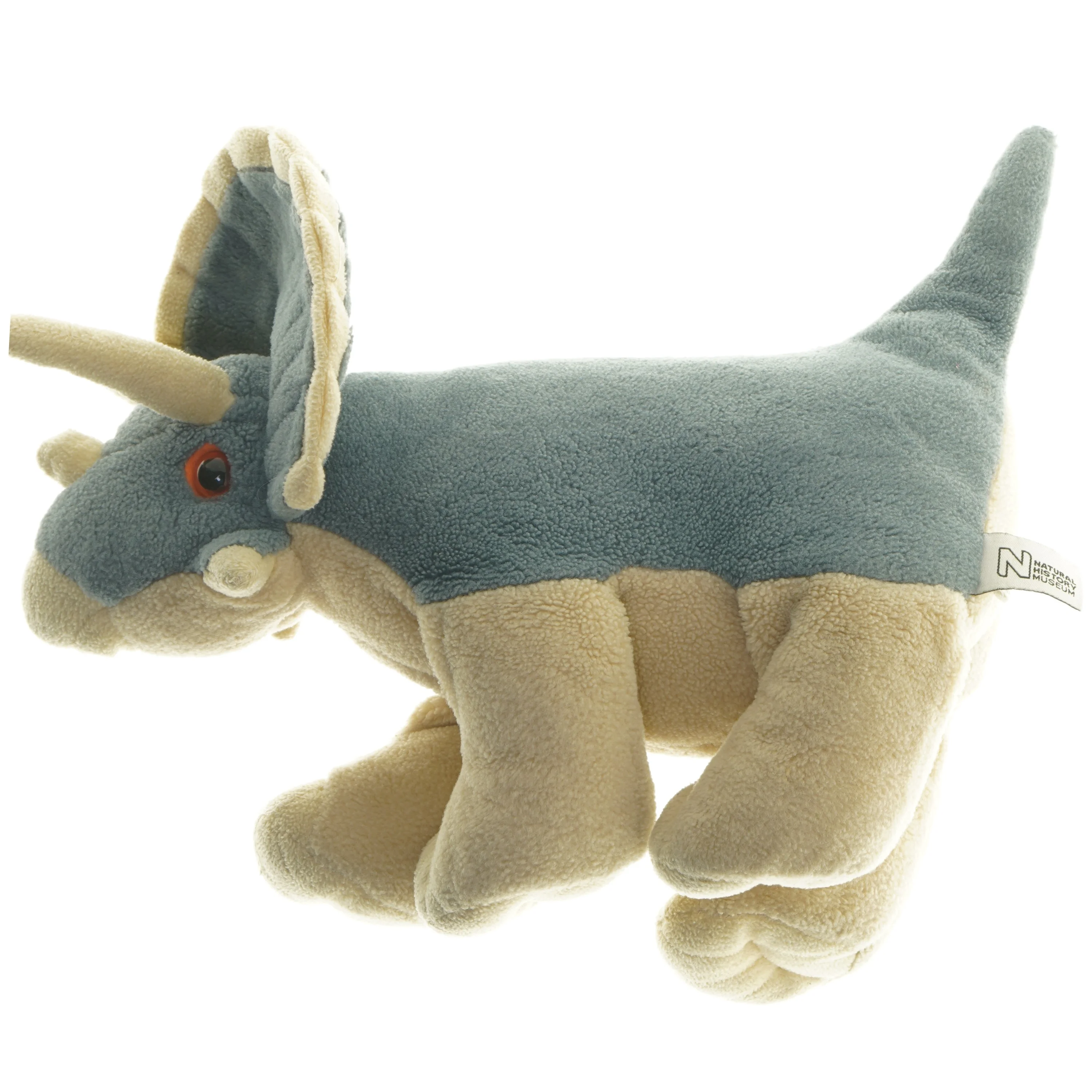 Blød Triceratops legetøjsdyr (str. 34 cm)