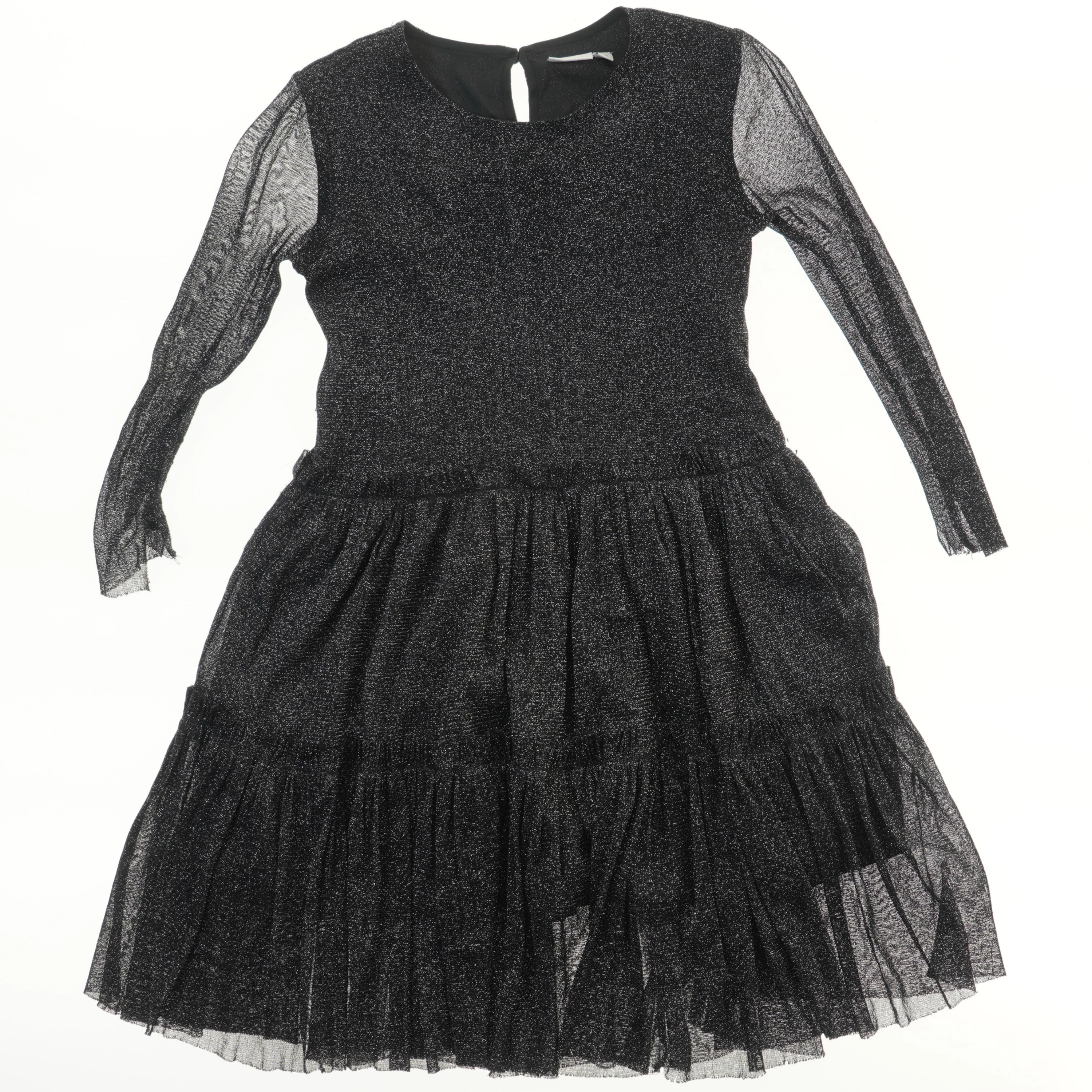 Langærmet kjole med tyl fra Name It (str. 122)