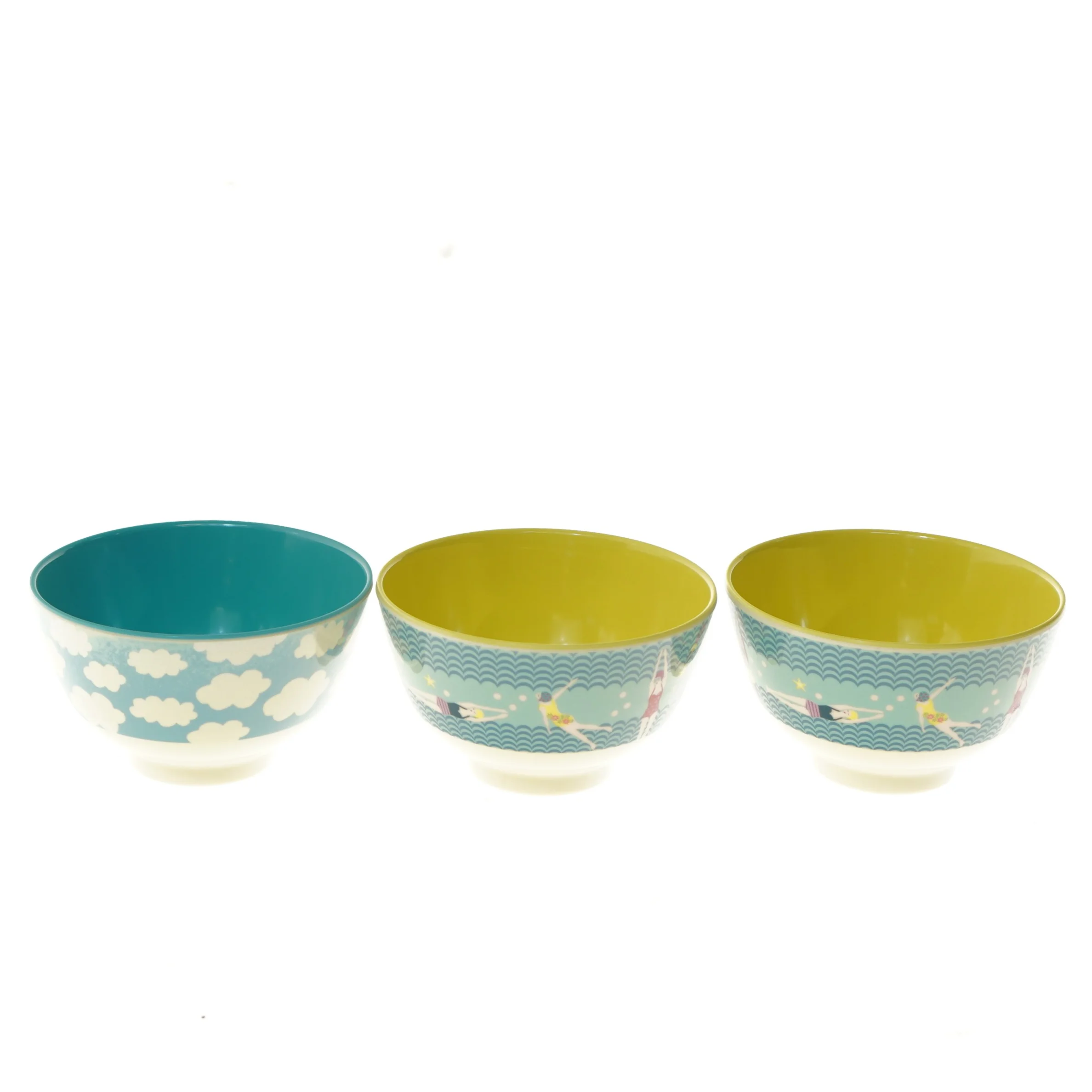 Sæt med 3 skåle fra Rice (str. Ø 11,5 cm)