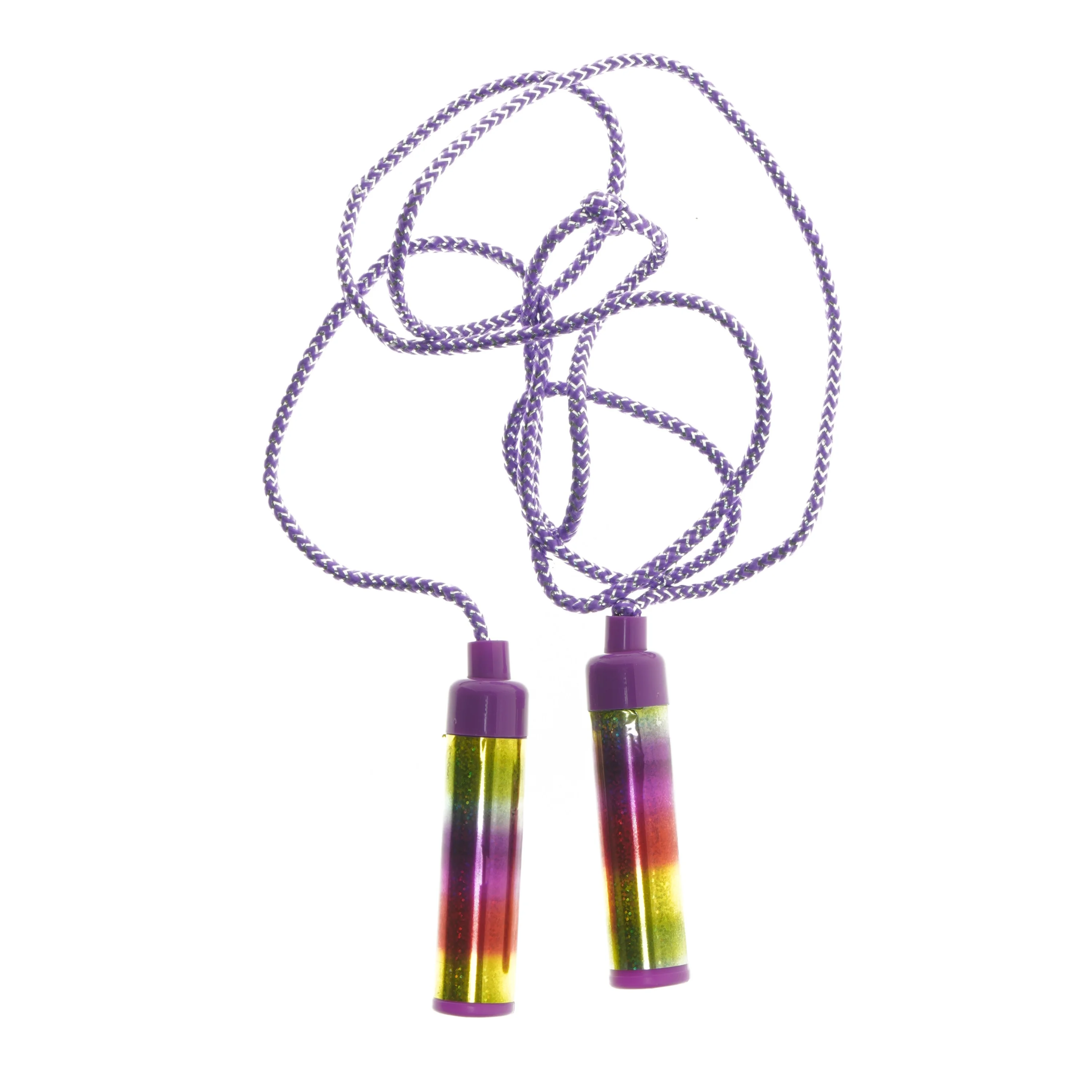 Sjippetov med farverige håndtag (str. 200 cm)