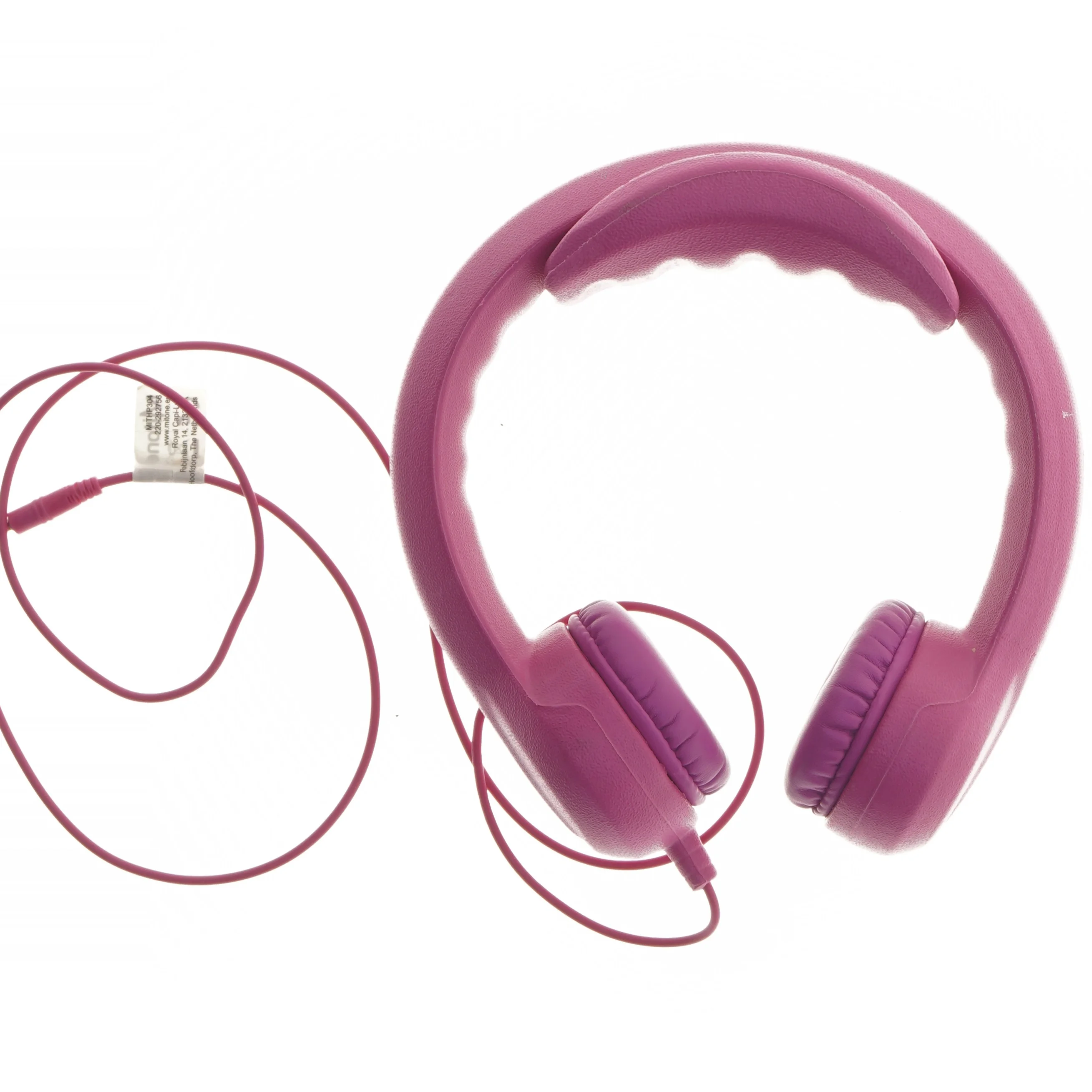 Pink børnehovedtelefoner fra Mitone (str. 19x20 cm)