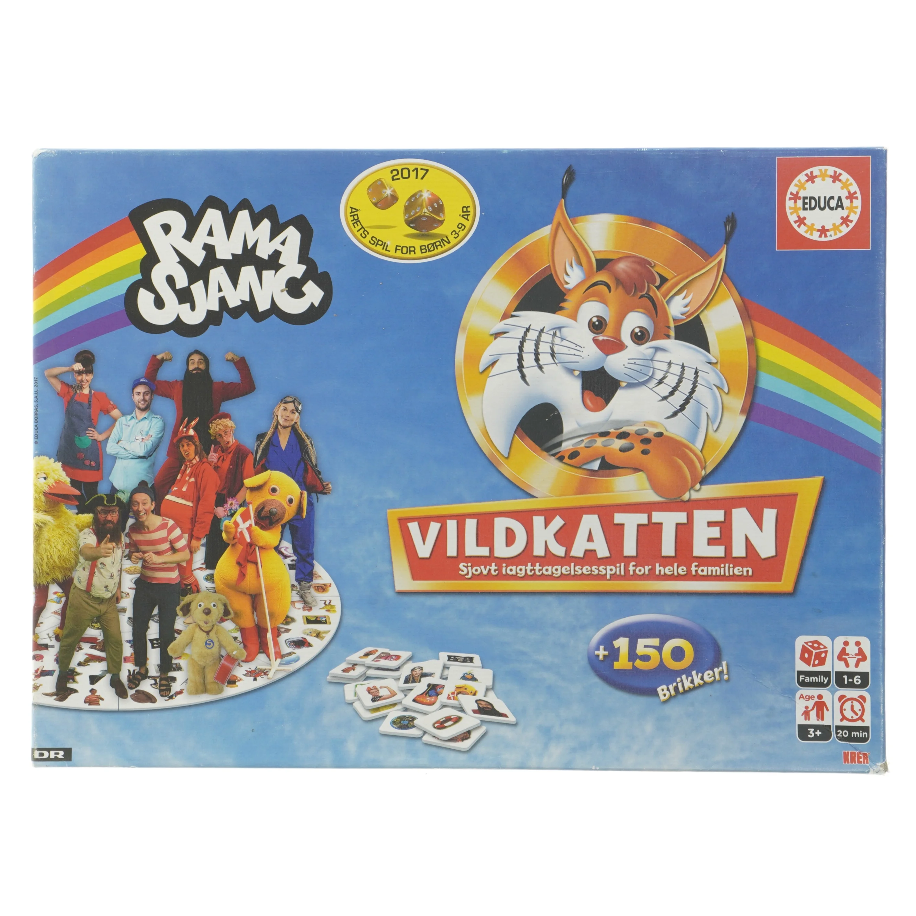 Vildkatten brætspil med 150 brikker fra Educa (str. 37x27 cm)